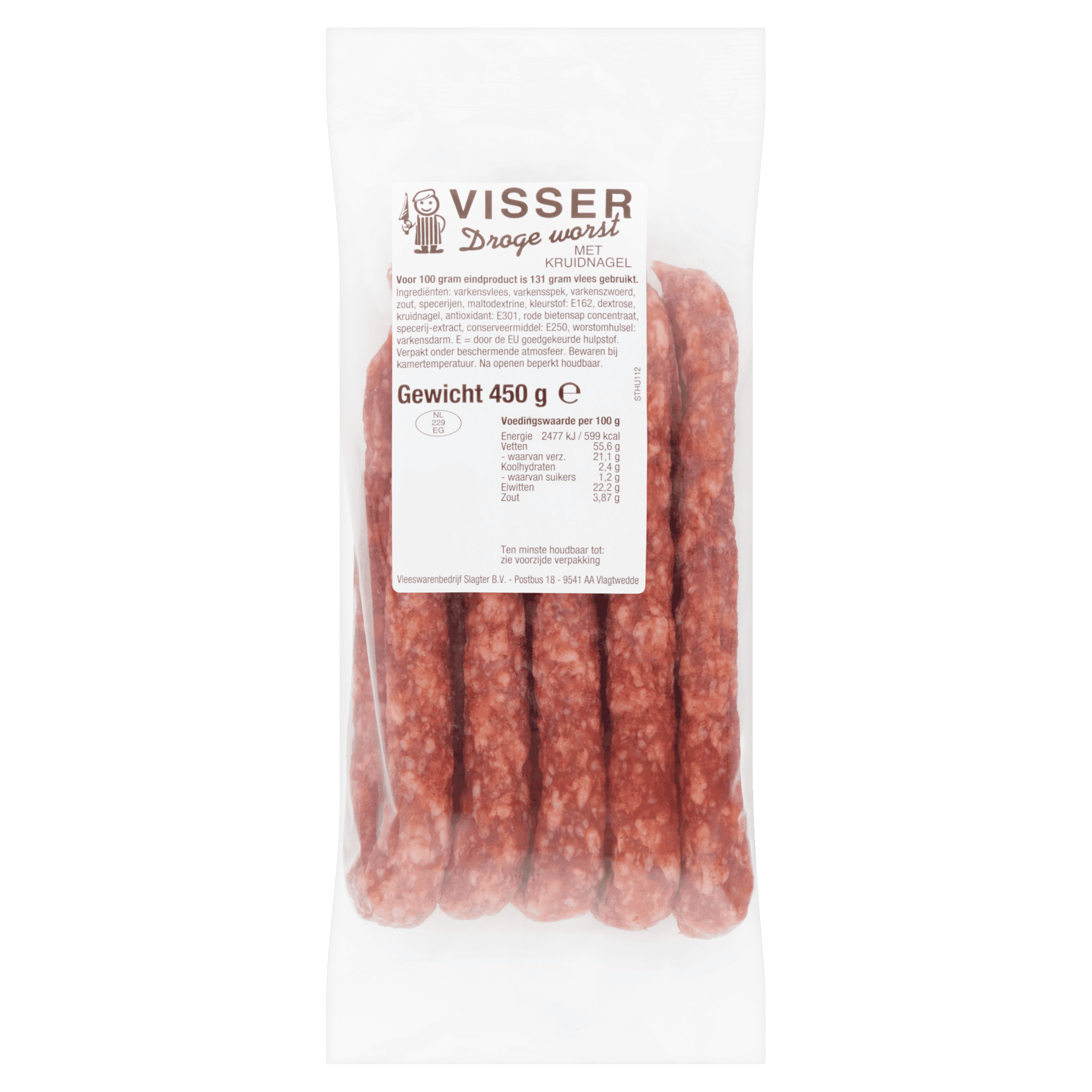 Visser Droge worst met kruidnagel