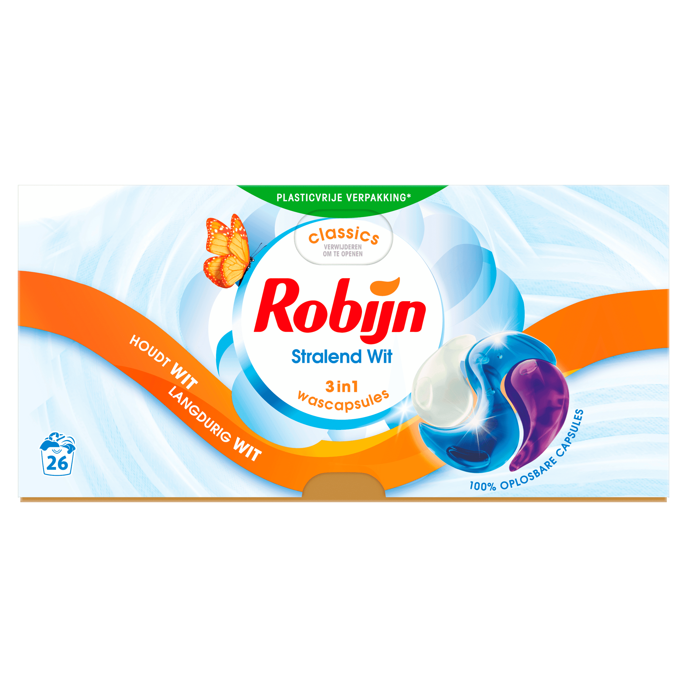 Robijn 3-in-1 classics capsules stralend wit