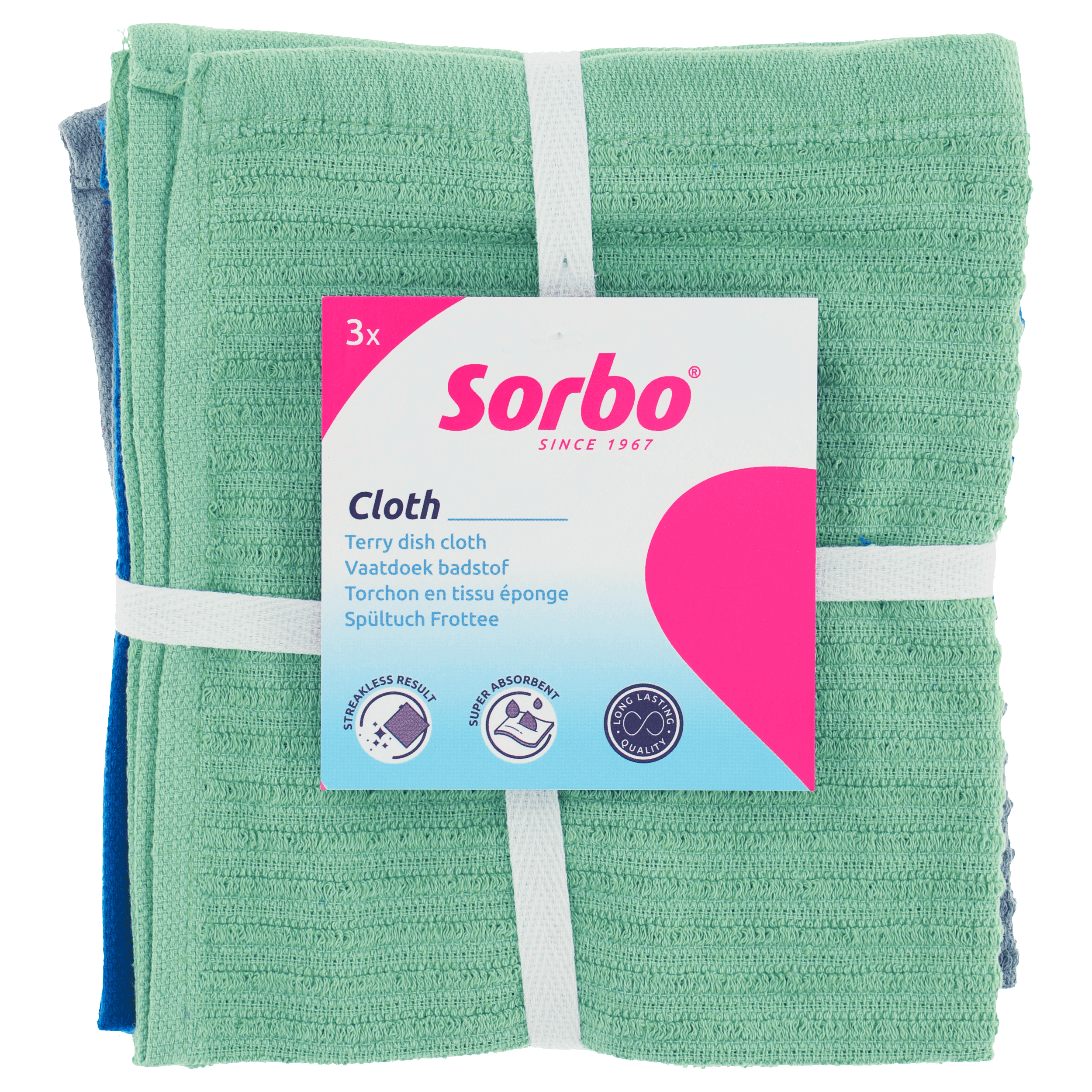 Sorbo Vaatdoek badstof 35x35cm