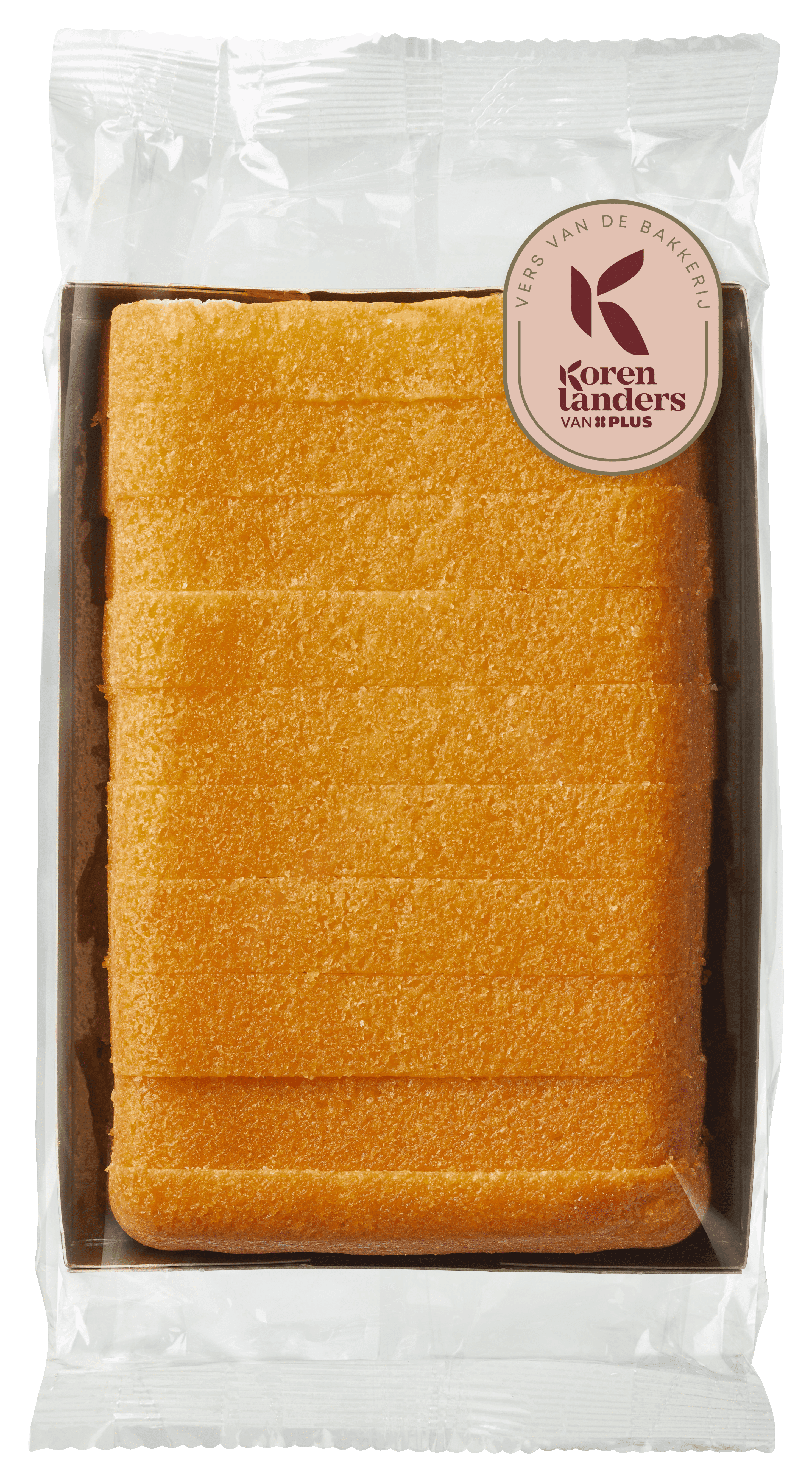 PLUS Korenlanders Roombotercake gesneden