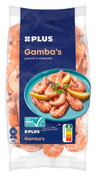 PLUS Gamba's gekookt en ongepeld