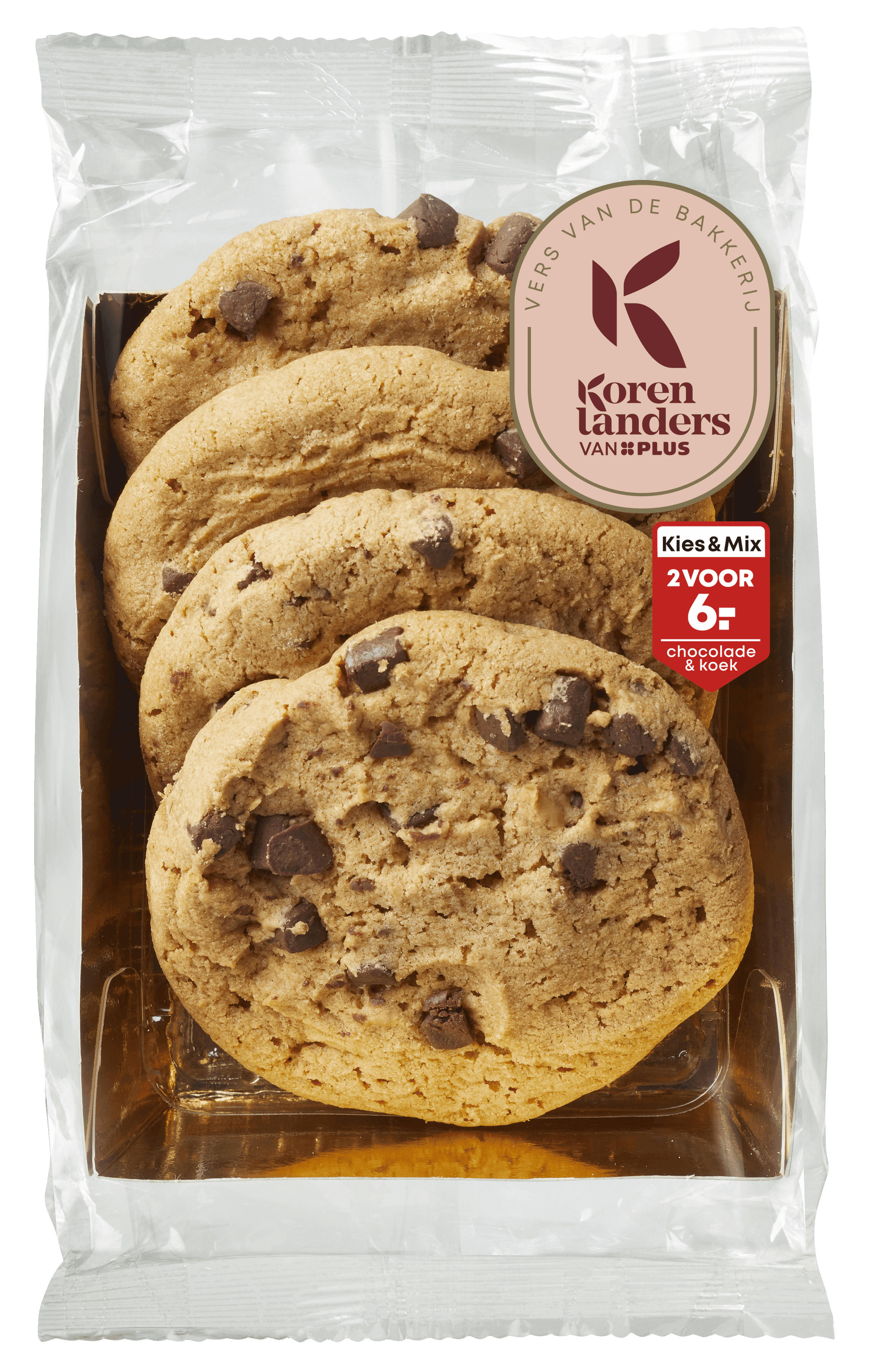 PLUS Korenlanders Roomboter chocolate chunk cookies