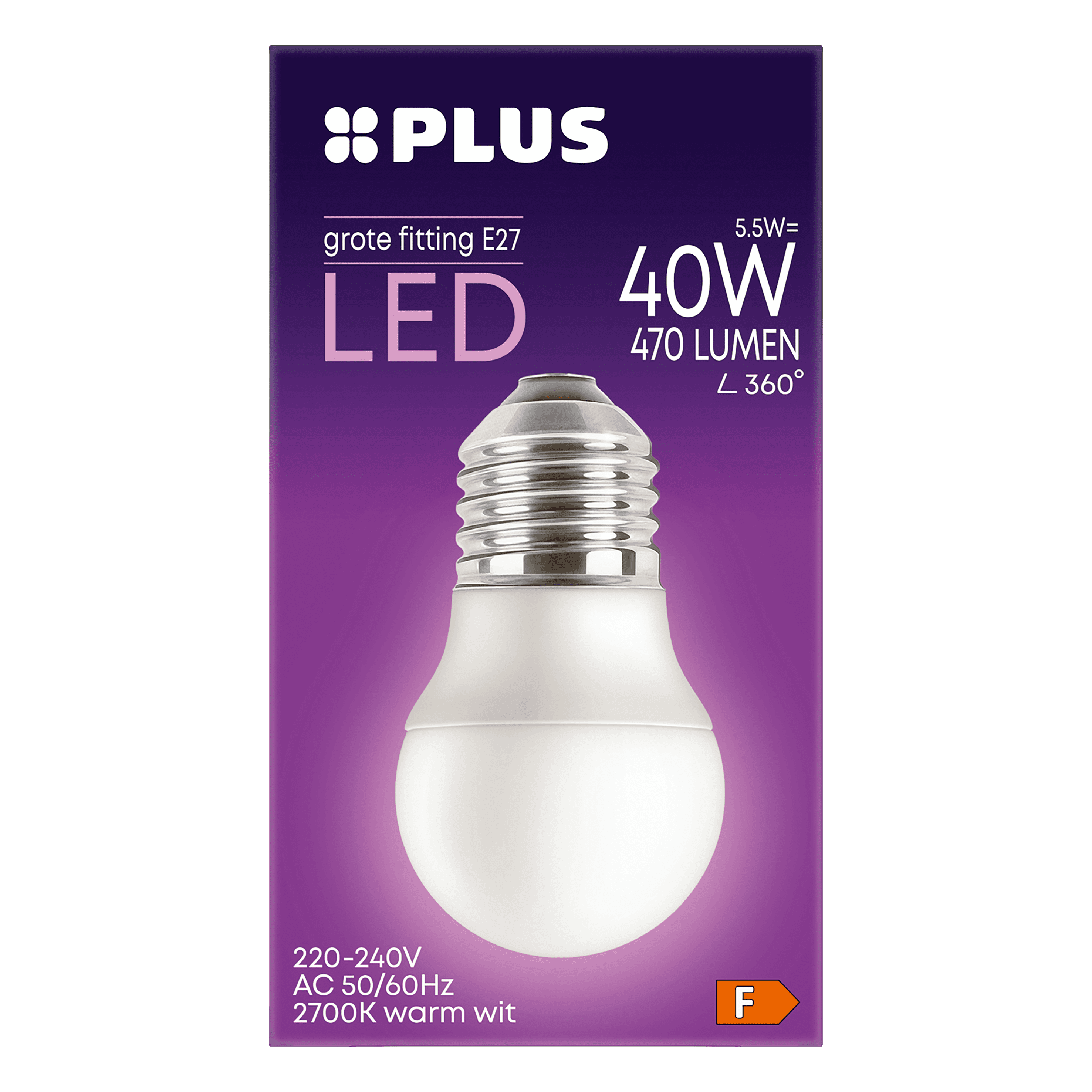 PLUS Lamp LED 40W Kogel grote fitting mat