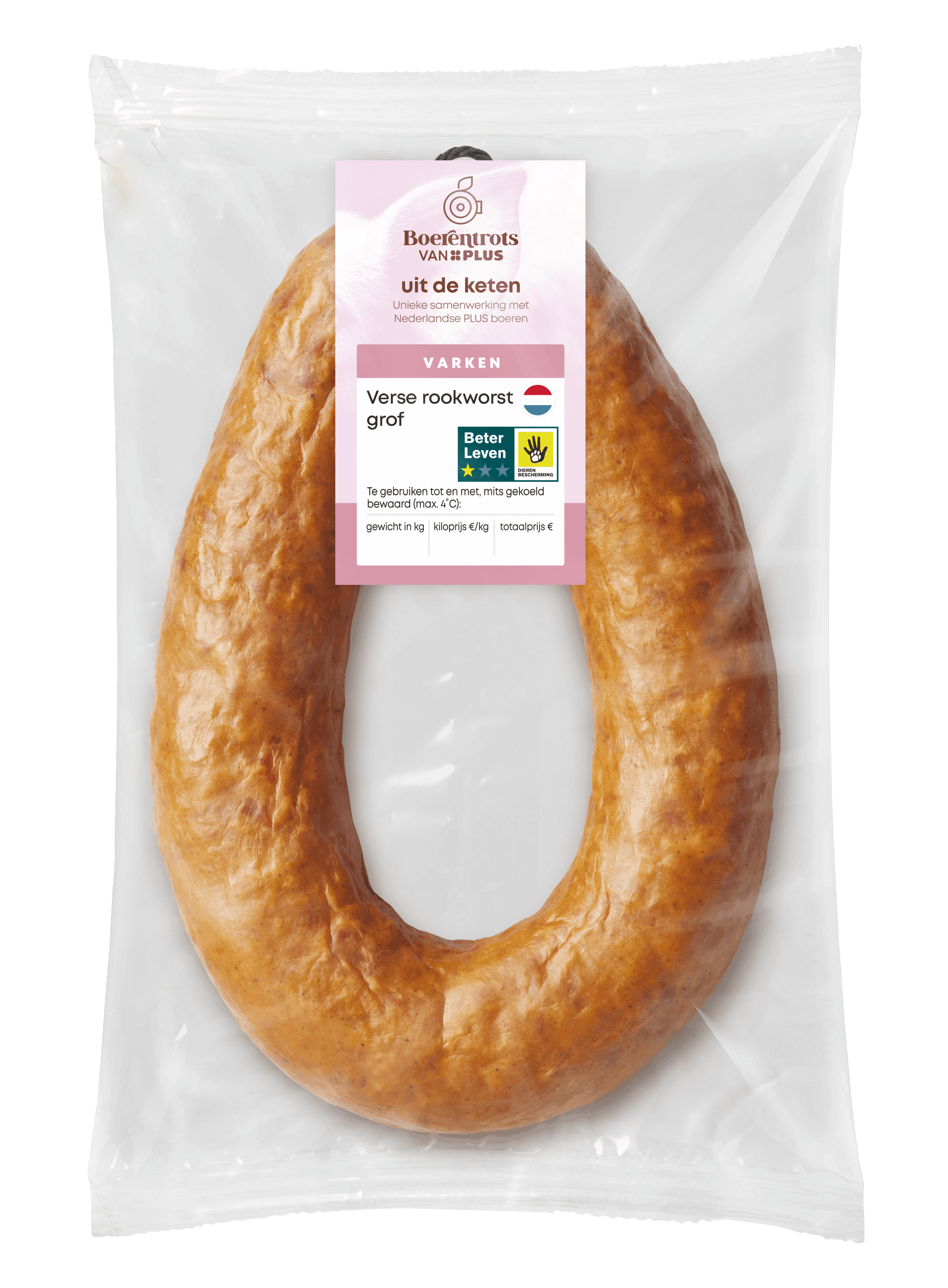 PLUS Boerentrots Verse rookworst grof