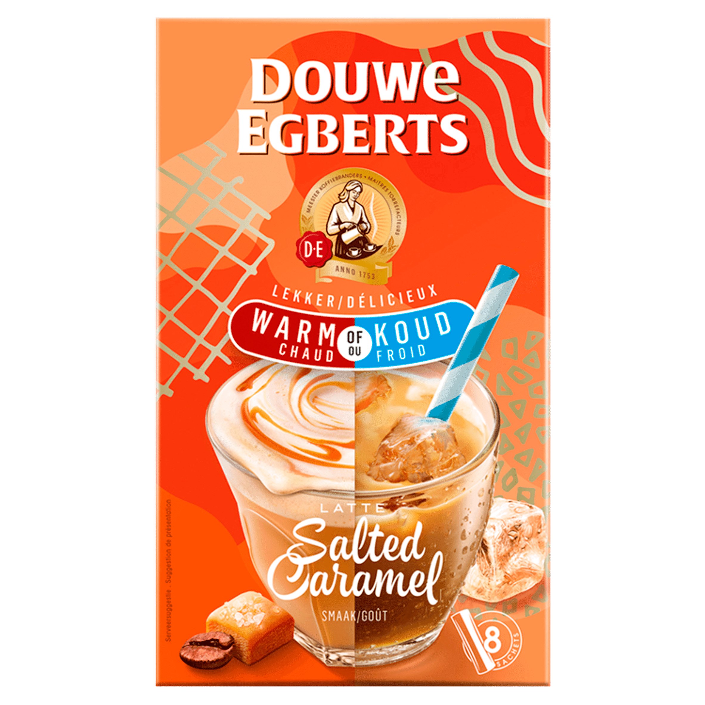 Douwe Egberts Oploskoffie salted caramel