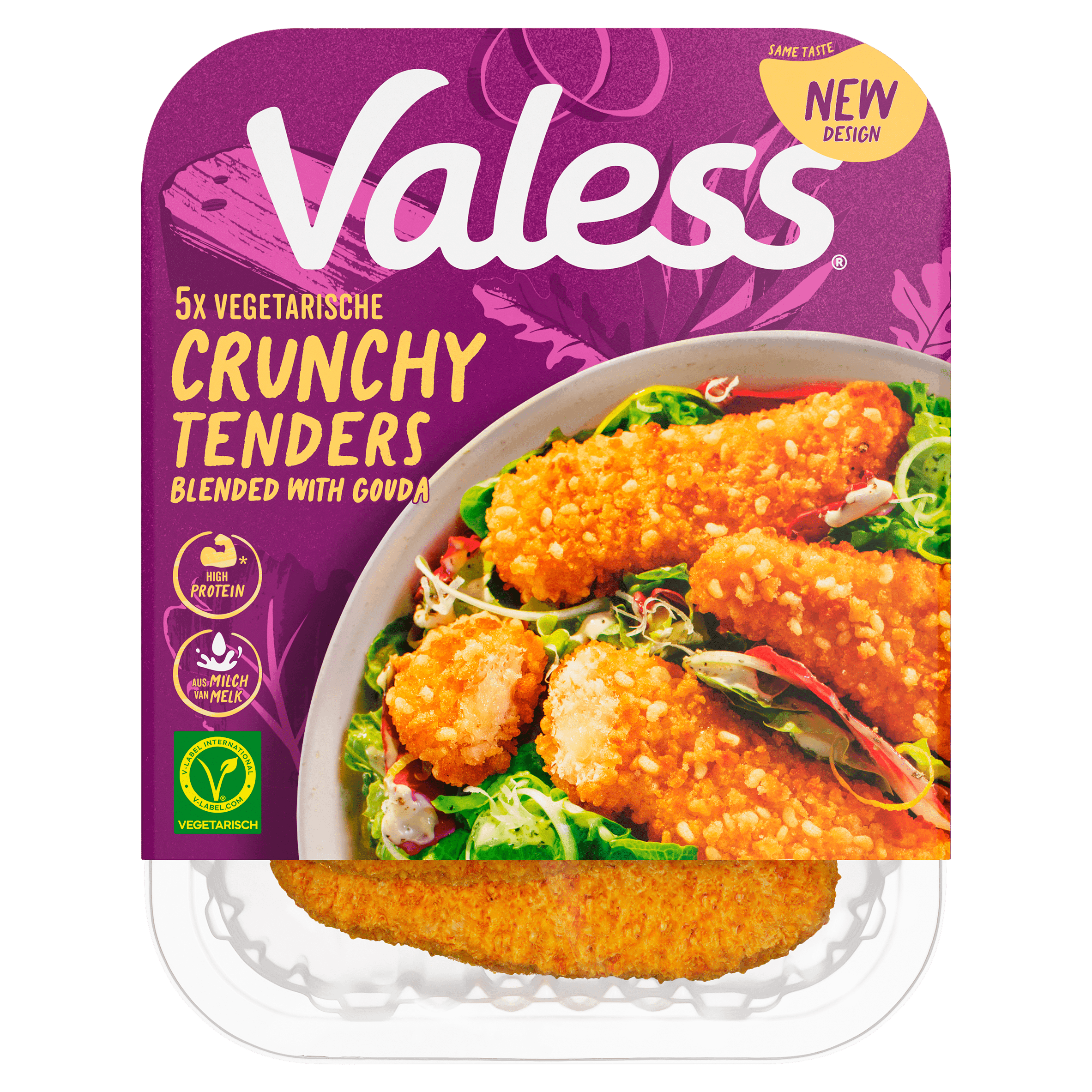 Valess Crunchy Tenders blended with cheese