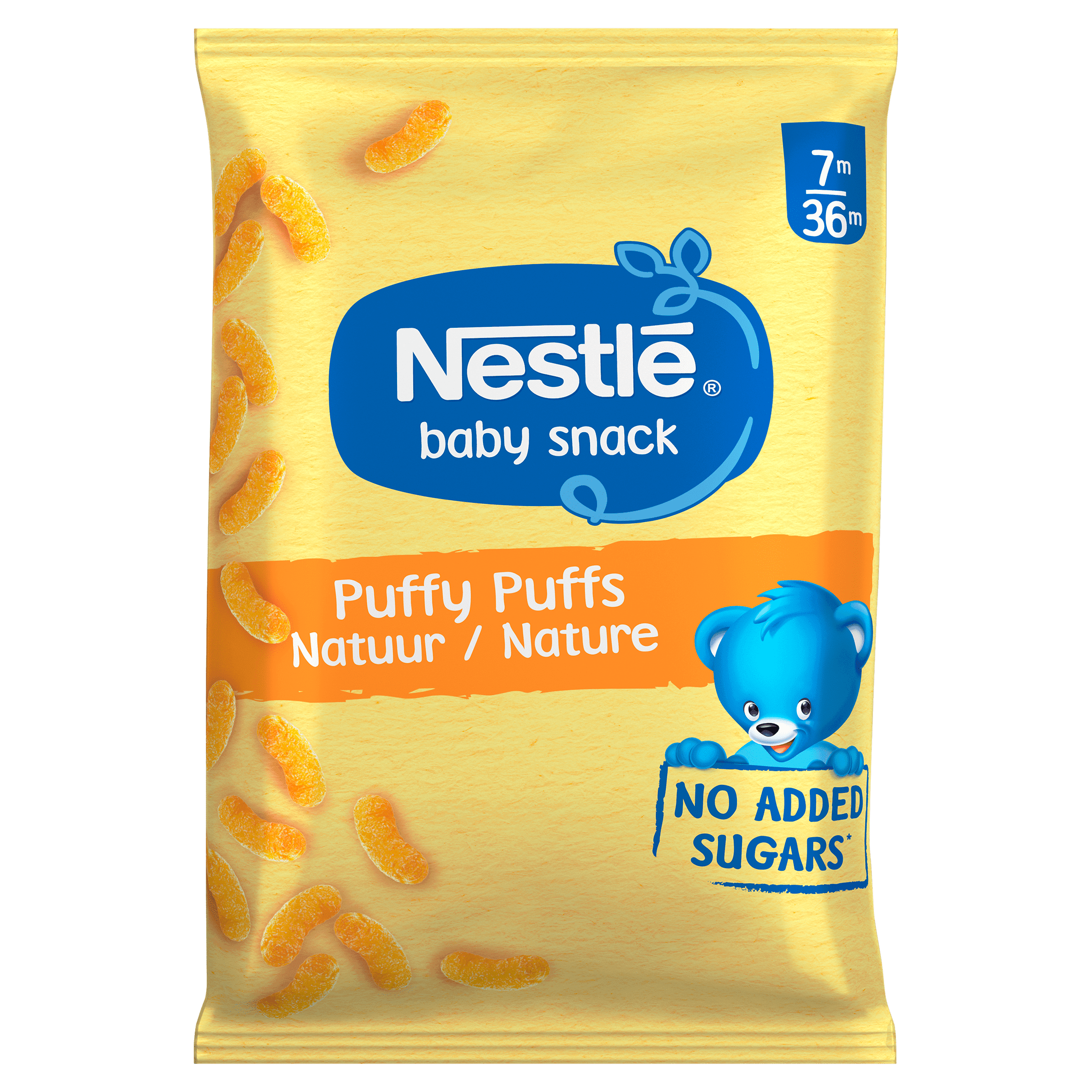 Nestlé Puffy puffs natuur 7-36m