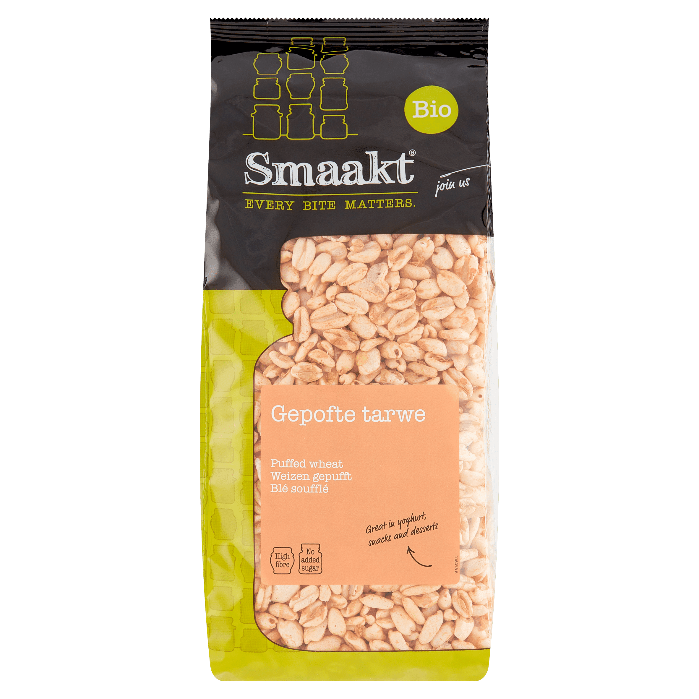 Smaakt Gepofte tarwe bio
