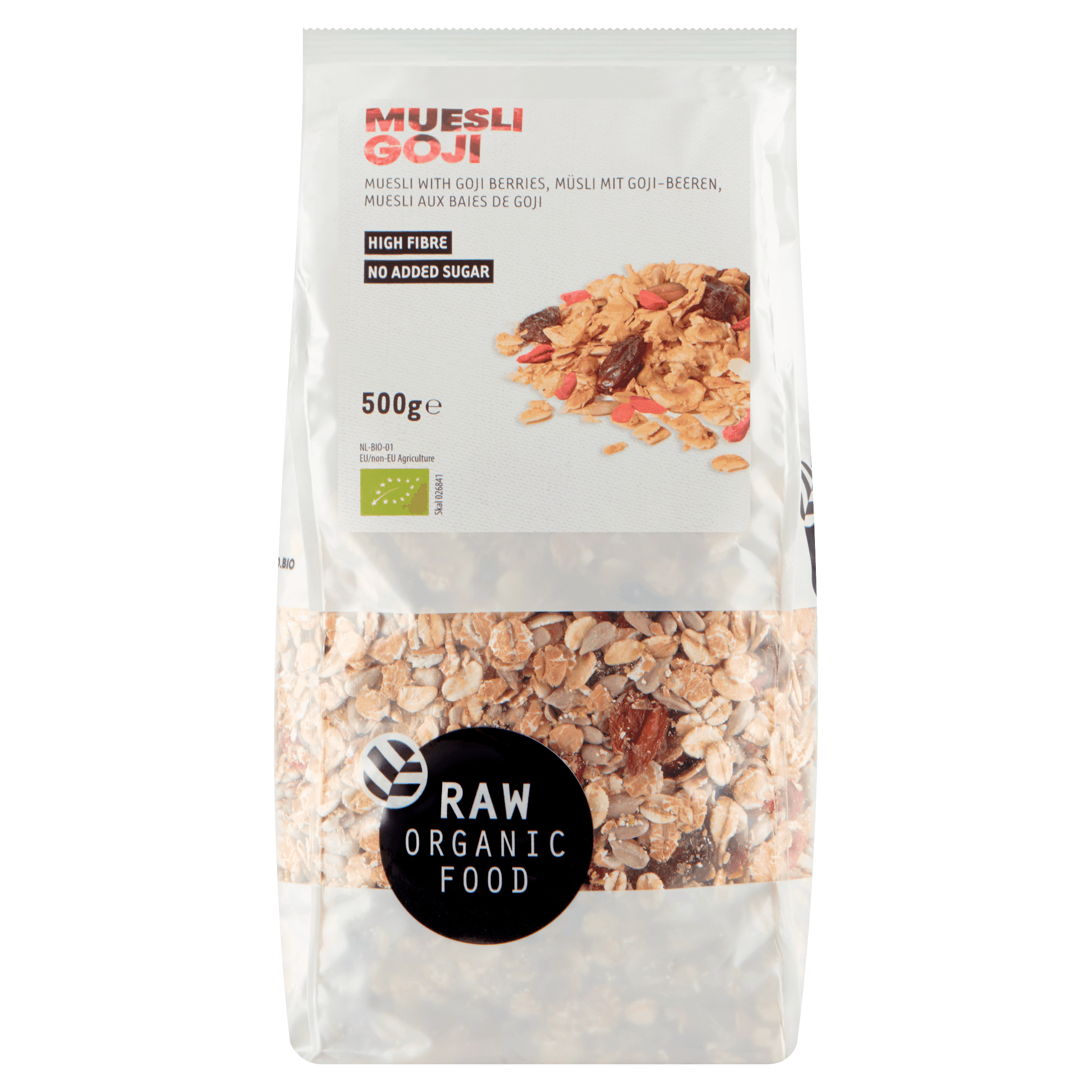 Raw Organic Food Muesli gojibes raw bio