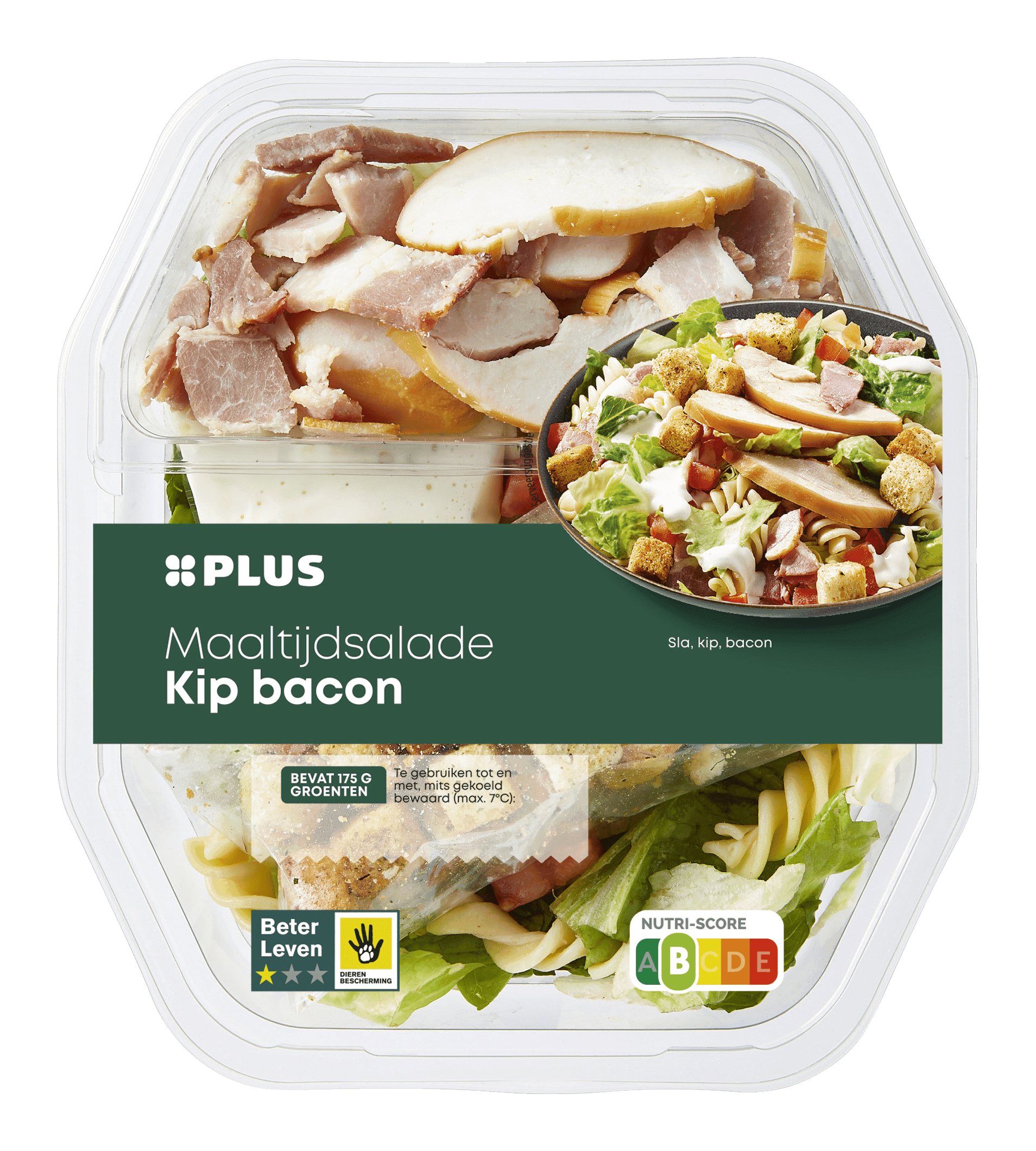 PLUS Maaltijdsalade kip bacon