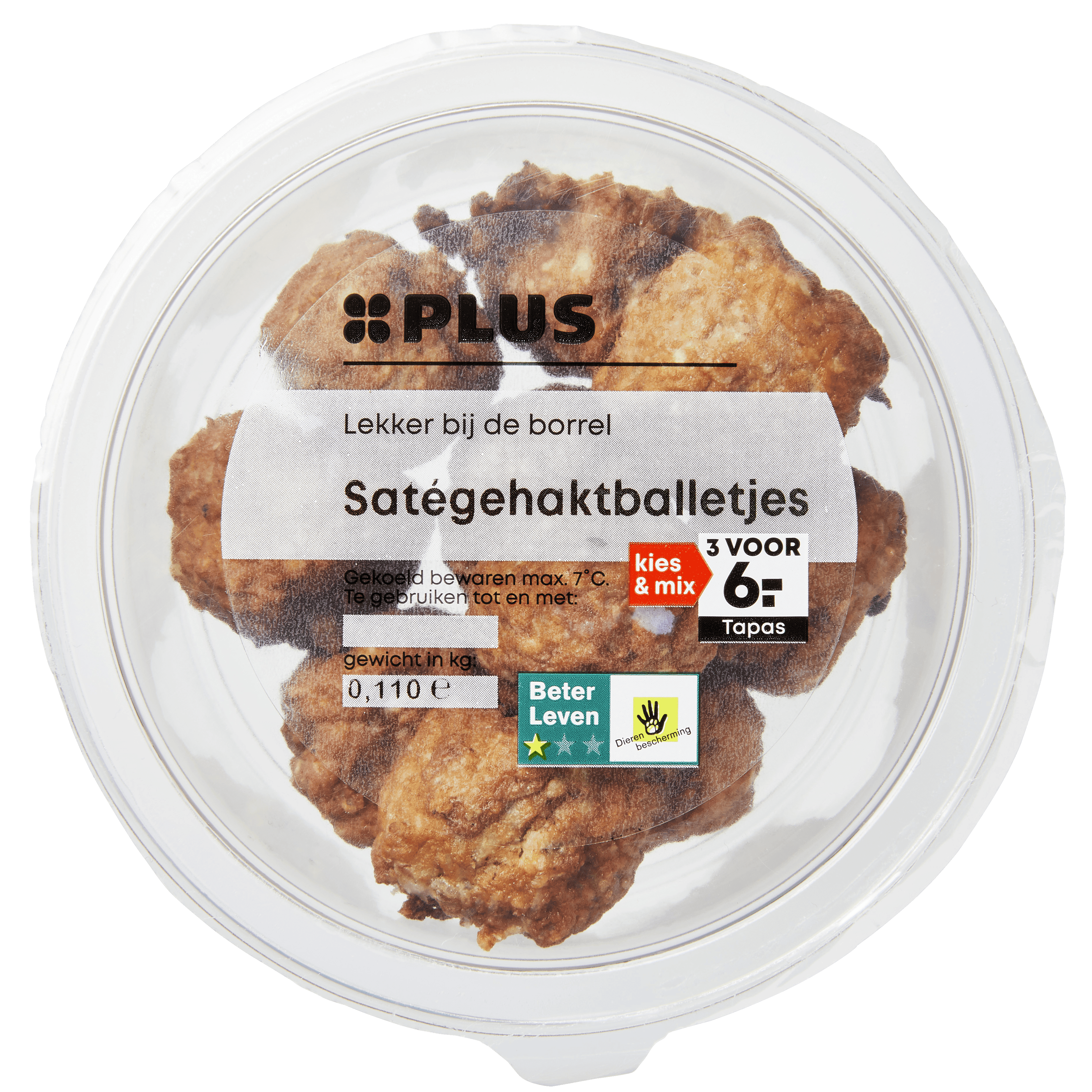 PLUS Gehaktballetjes sate