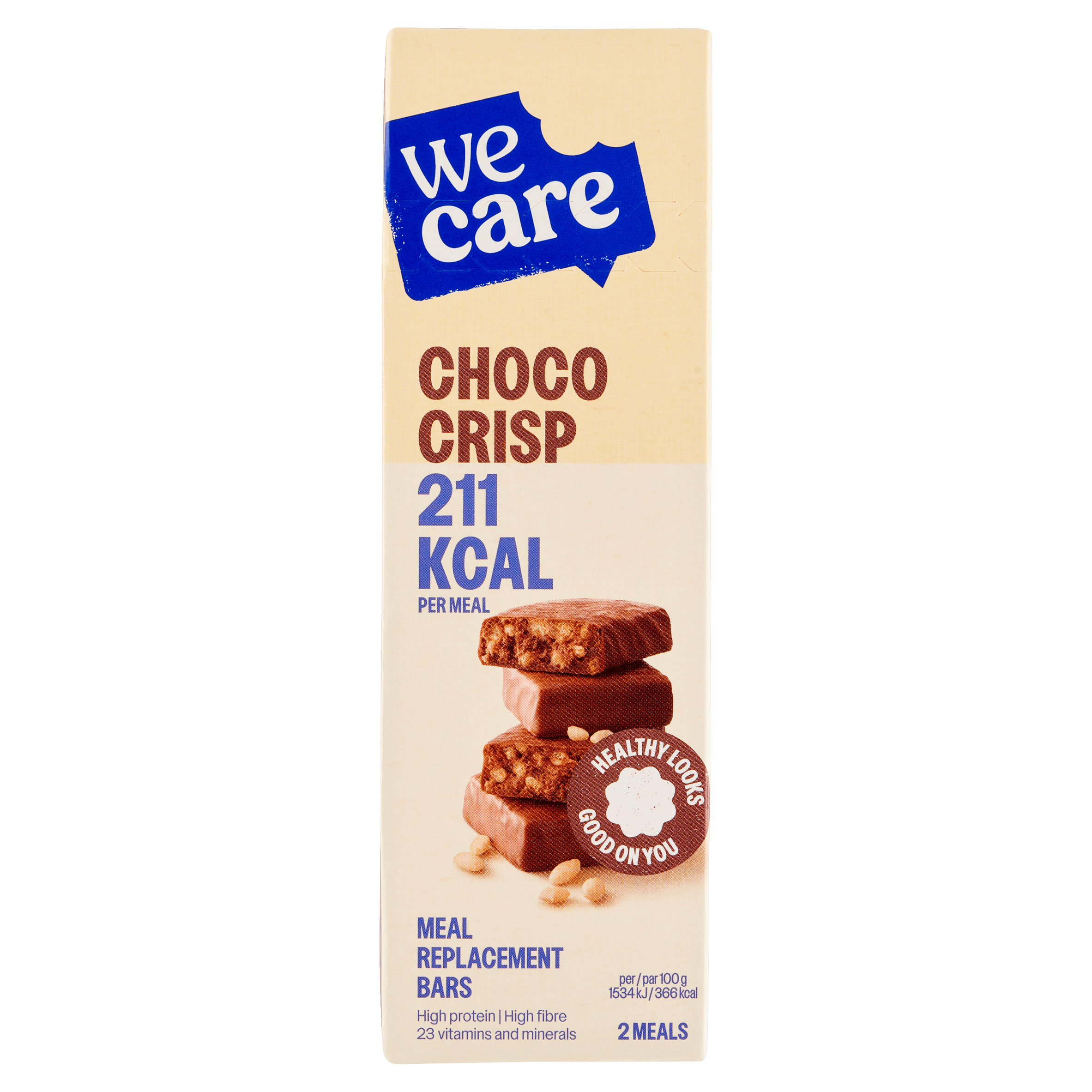 WeCare 12-uurtje maaltijdreep Choco crisp