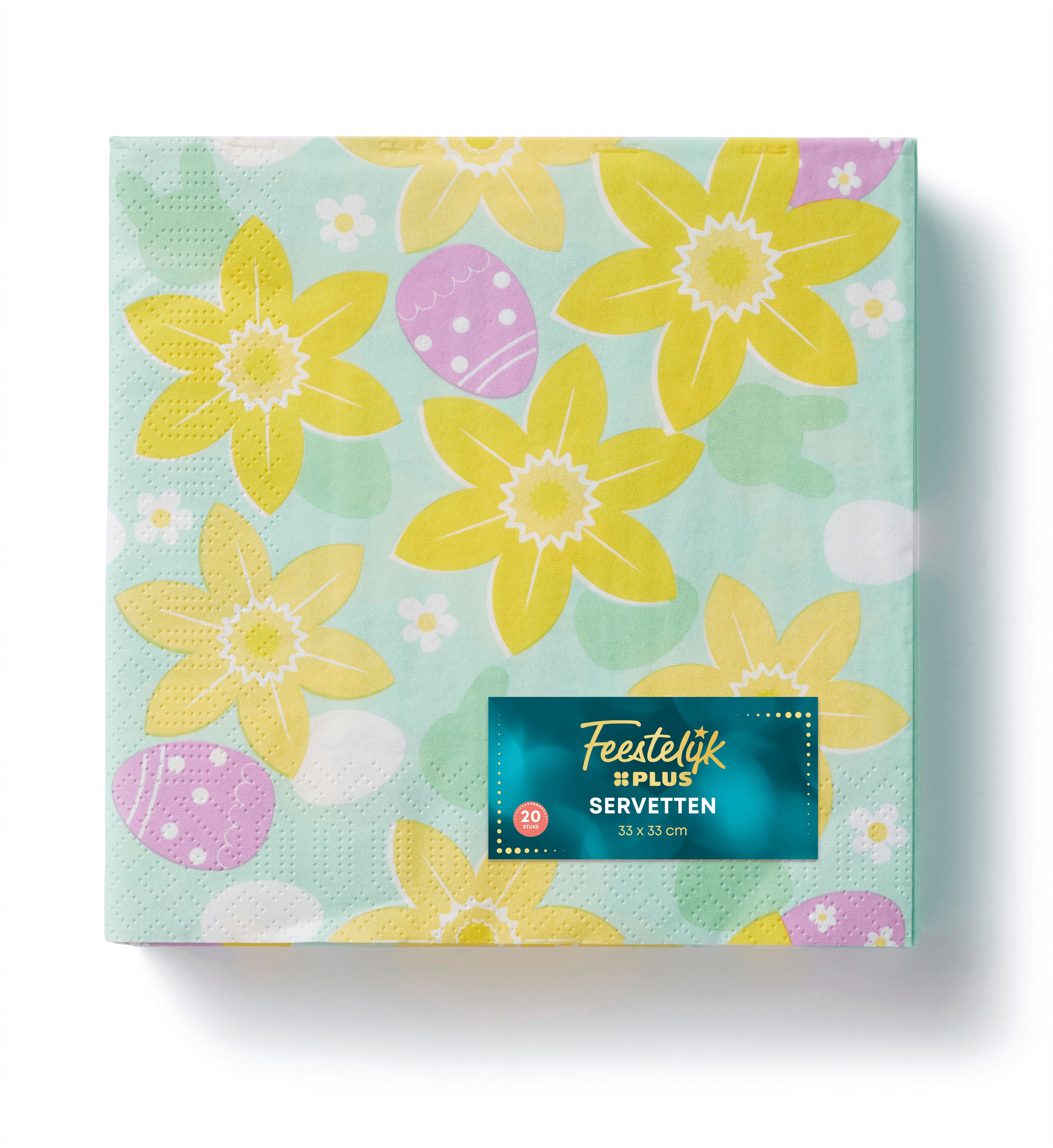 Feestelijk PLUS Pasen servet bloem