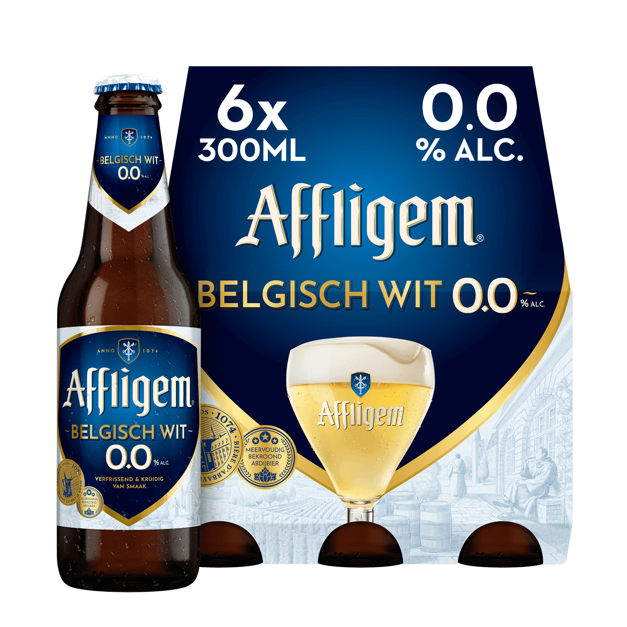 Affligem Belgisch wit 0.0 bier fles