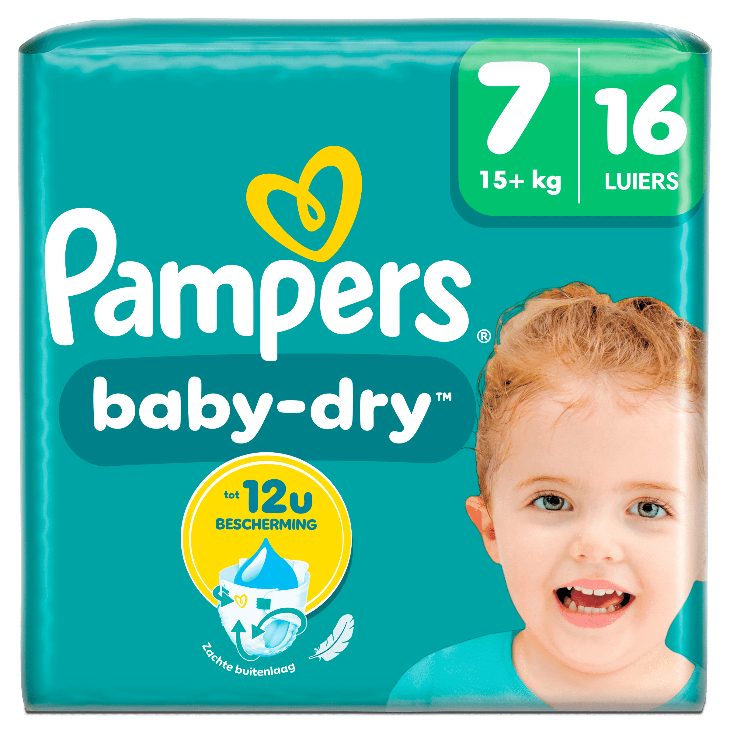 Pampers Baby-Dry maat 7 key size