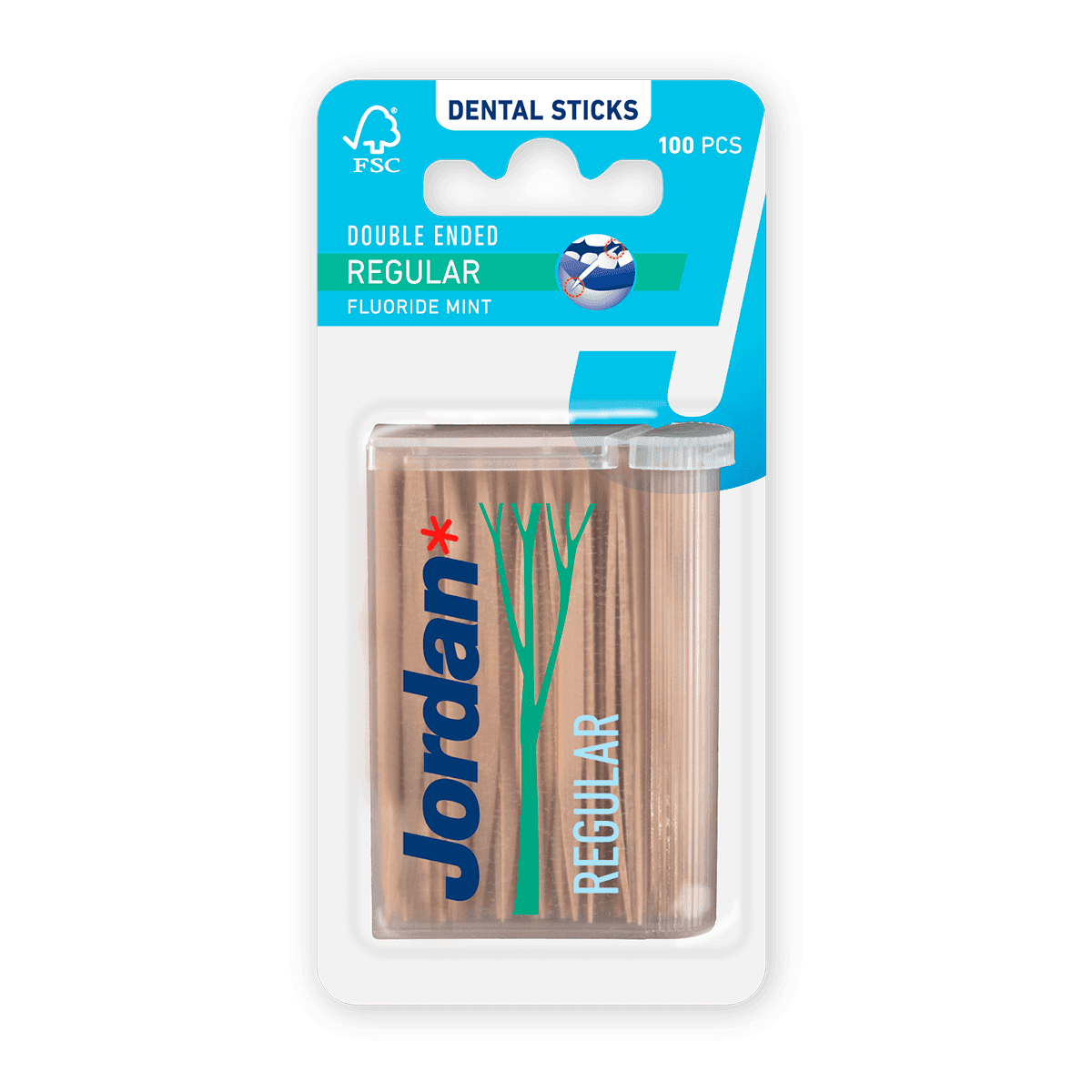 Jordan Dental Stick Double Ended Regular