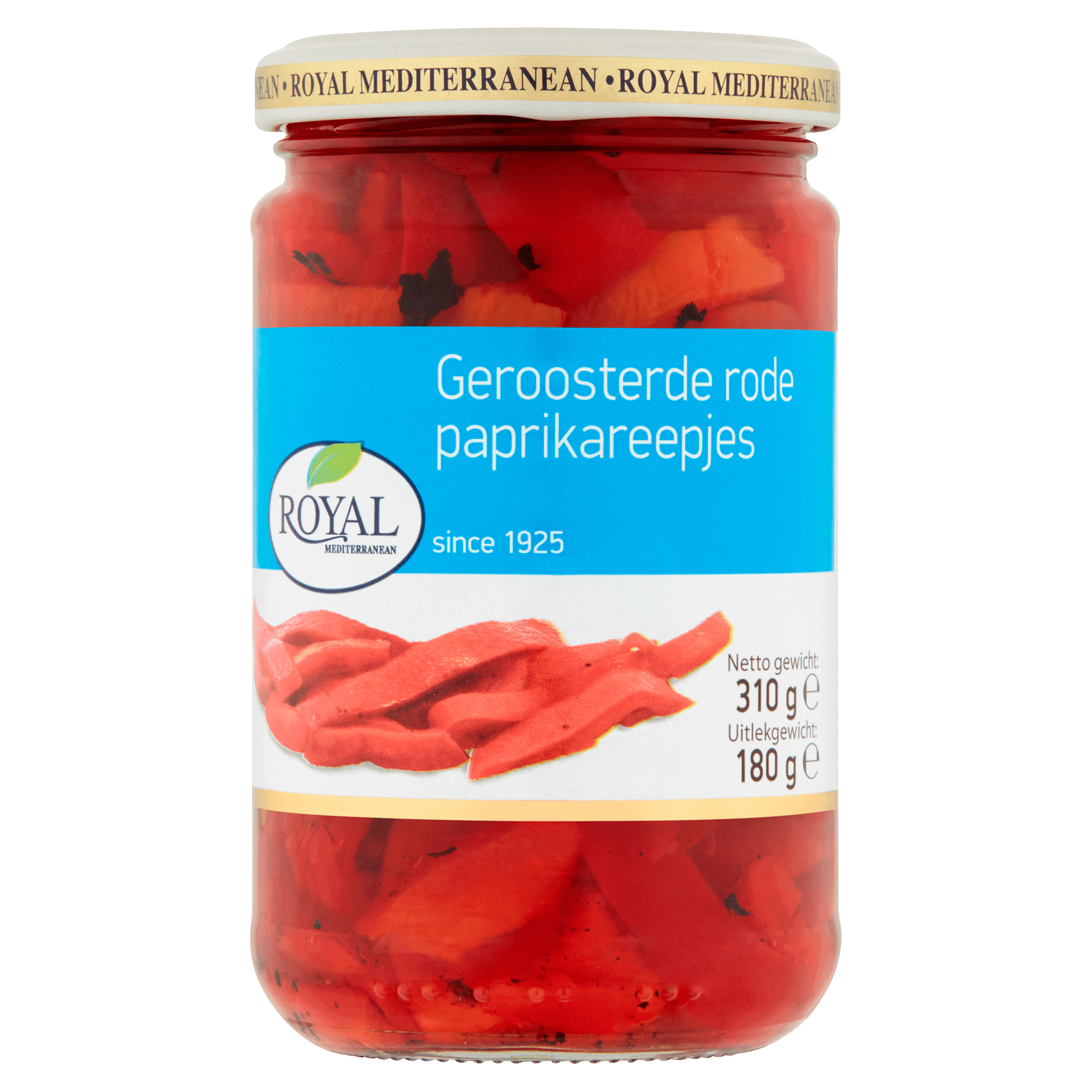 Royal Geroosterde rode paprika strips