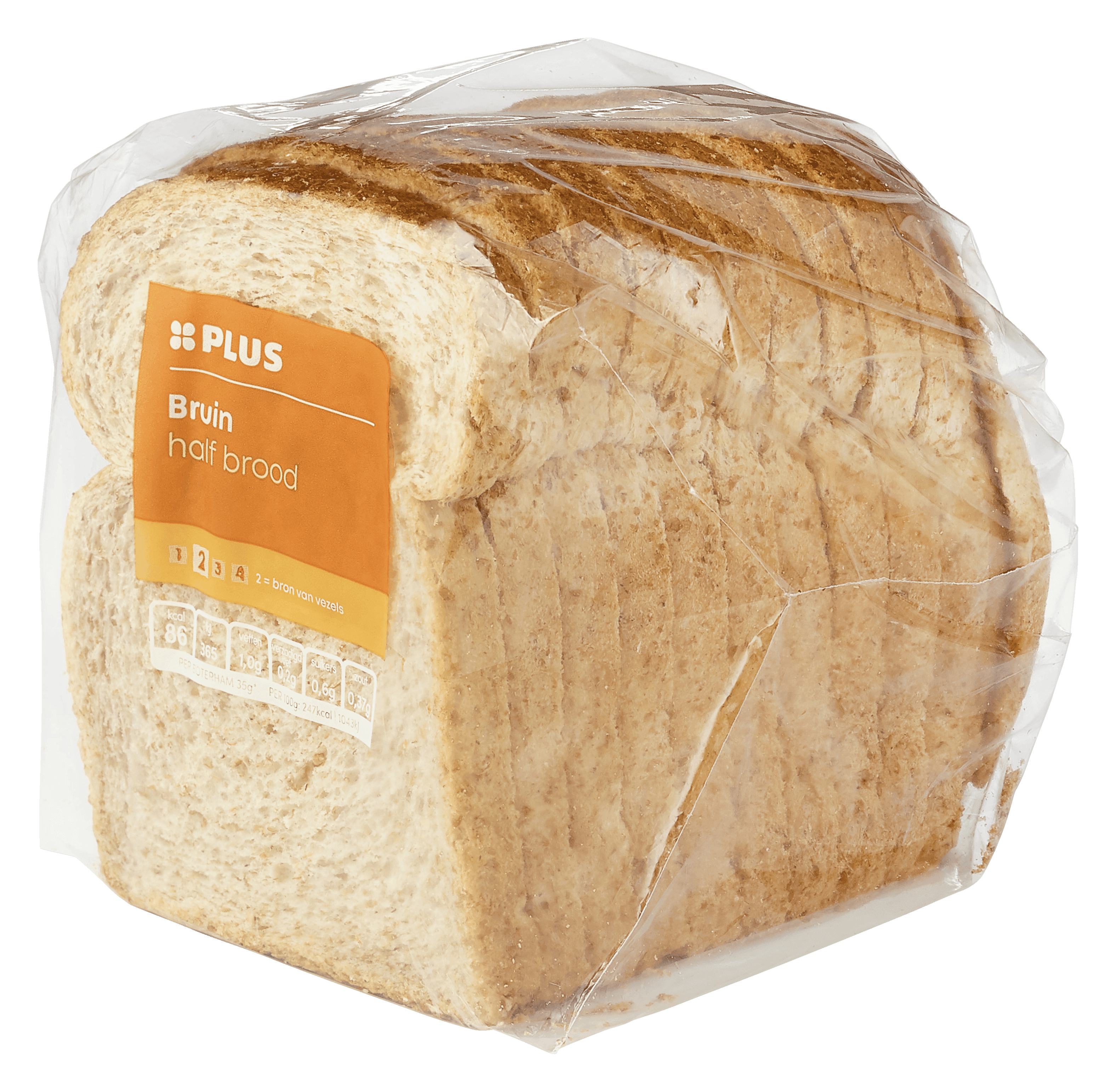 PLUS Rond bruin half