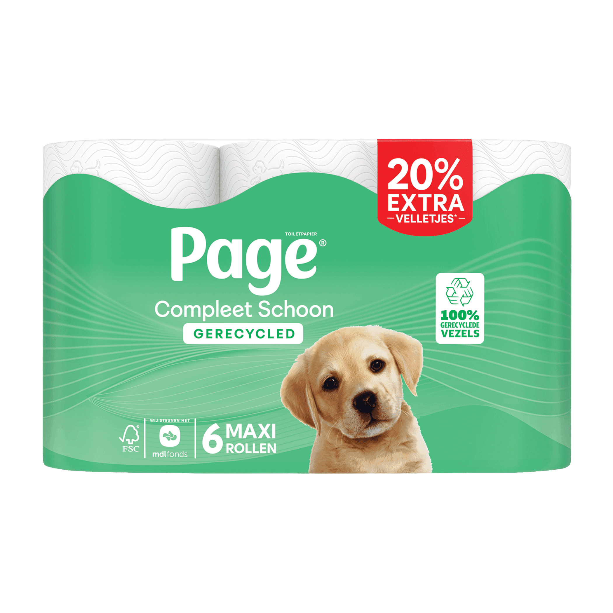 Page Compleet Schoon Recycled Toiletpapier