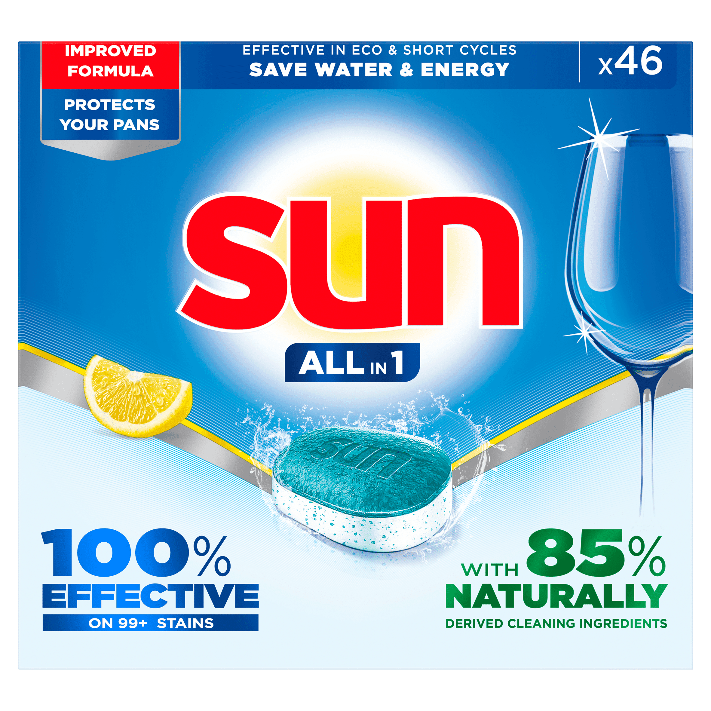 Sun vaatwastabletten allin1 citroen