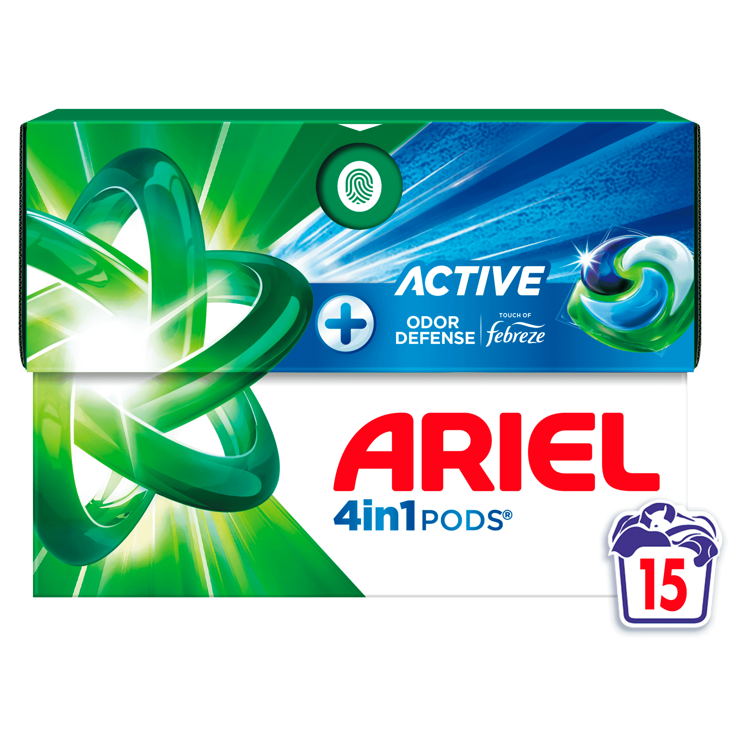 Ariel + Pods 4in1 active odor defense