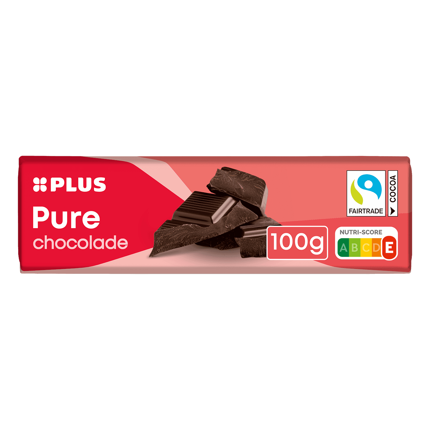 PLUS Chocoladereep puur Fairtrade