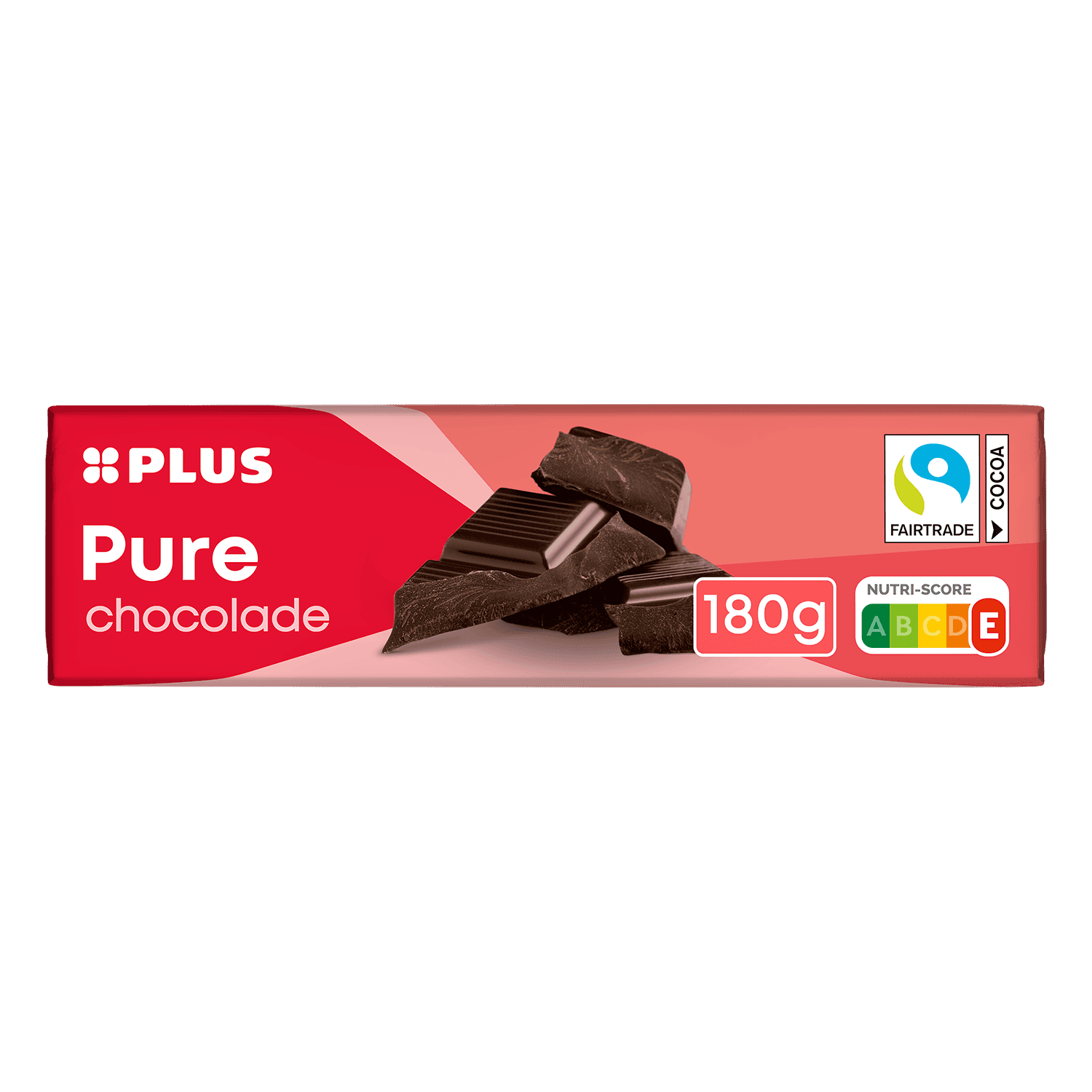 PLUS Chocoladereep puur Fairtrade