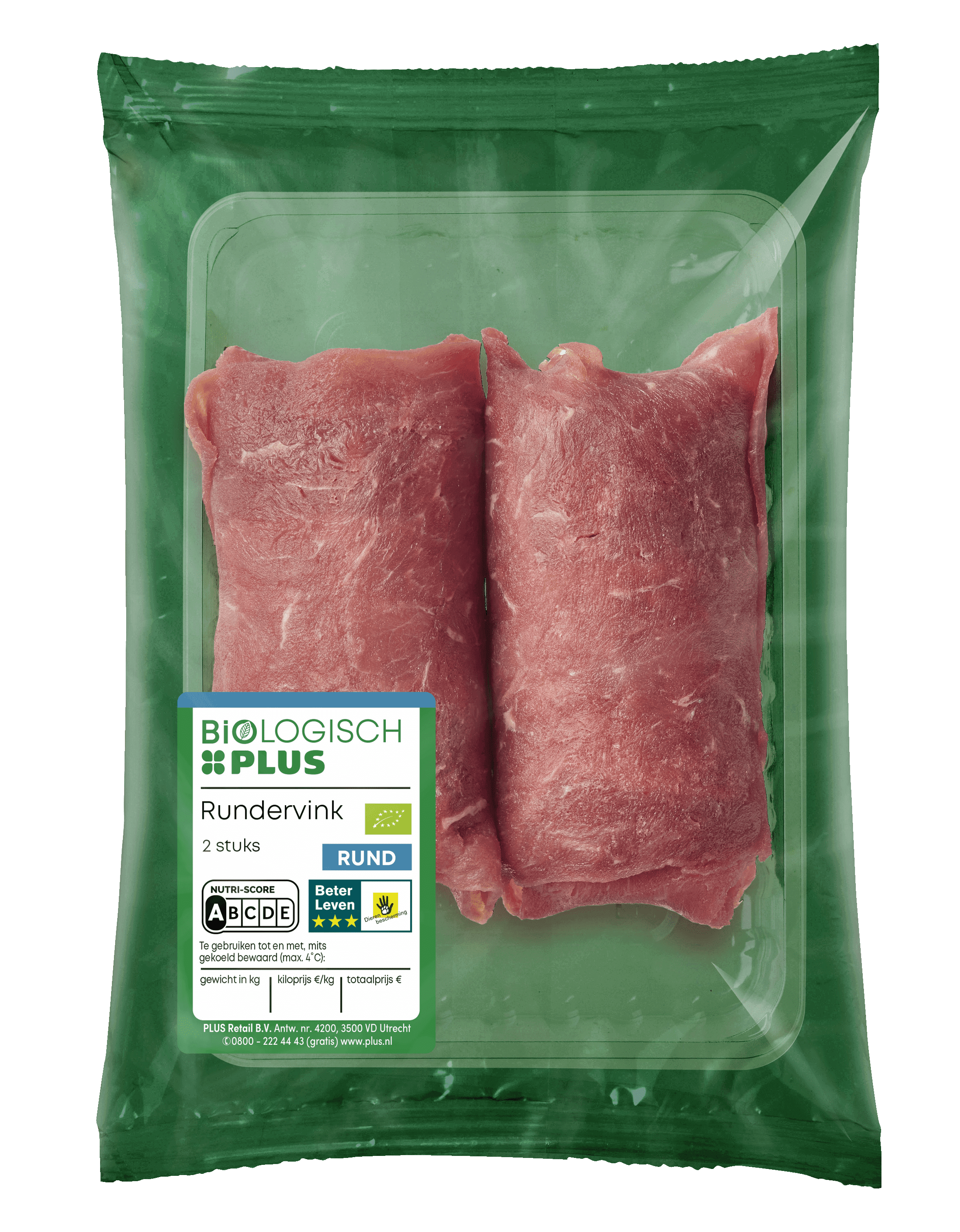 Biologisch PLUS Rundervink 2 stuks