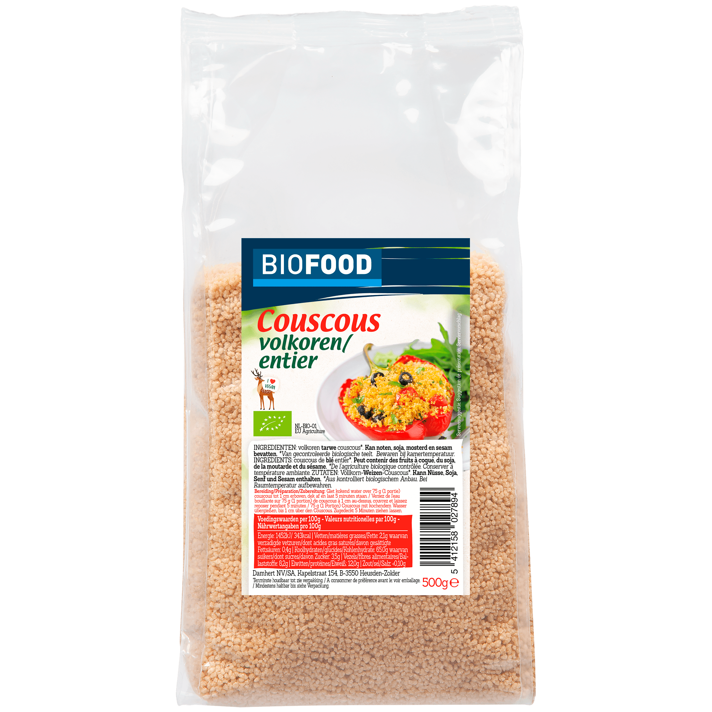 Biofood Couscous volkoren bio