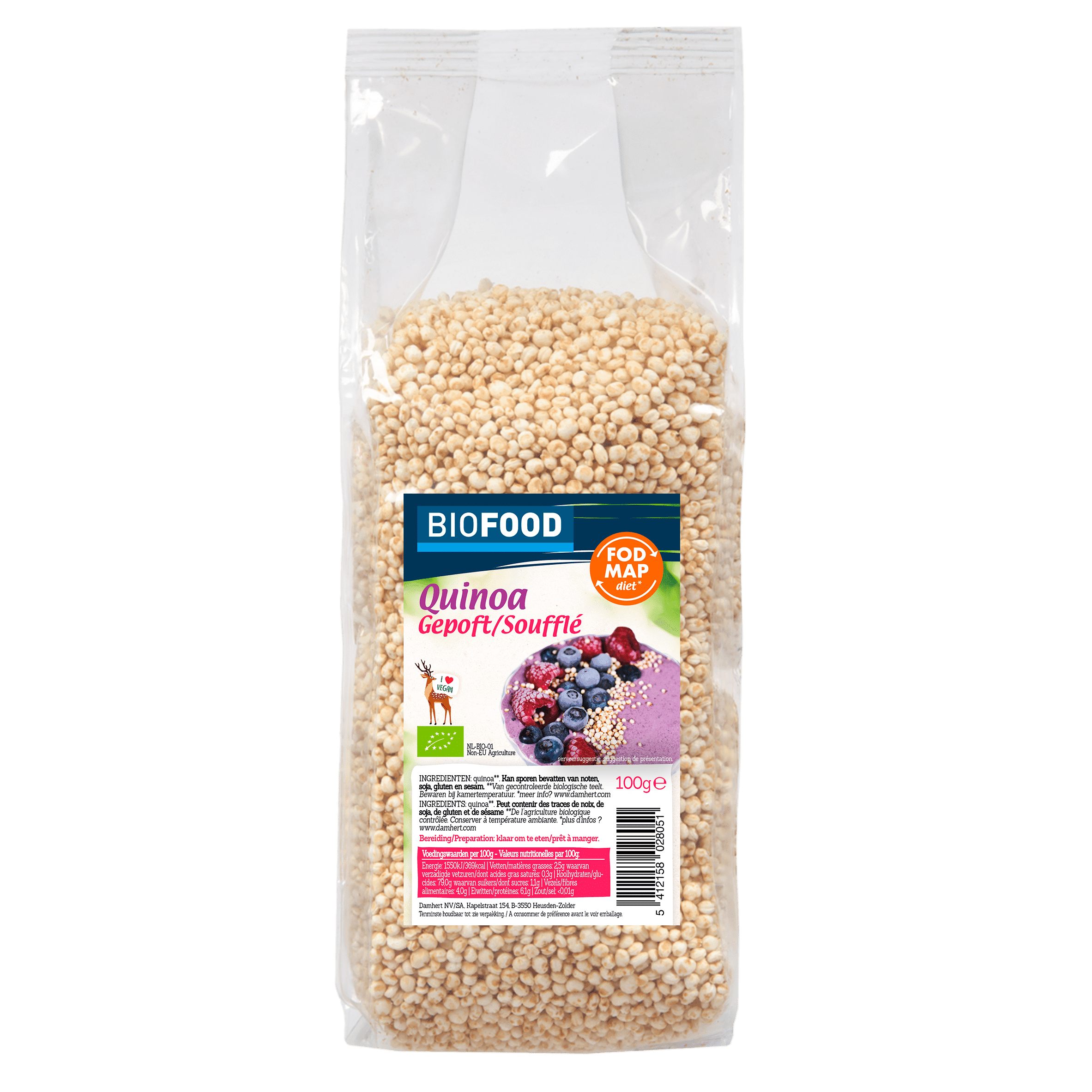 Biofood Gepofte quinoa bio