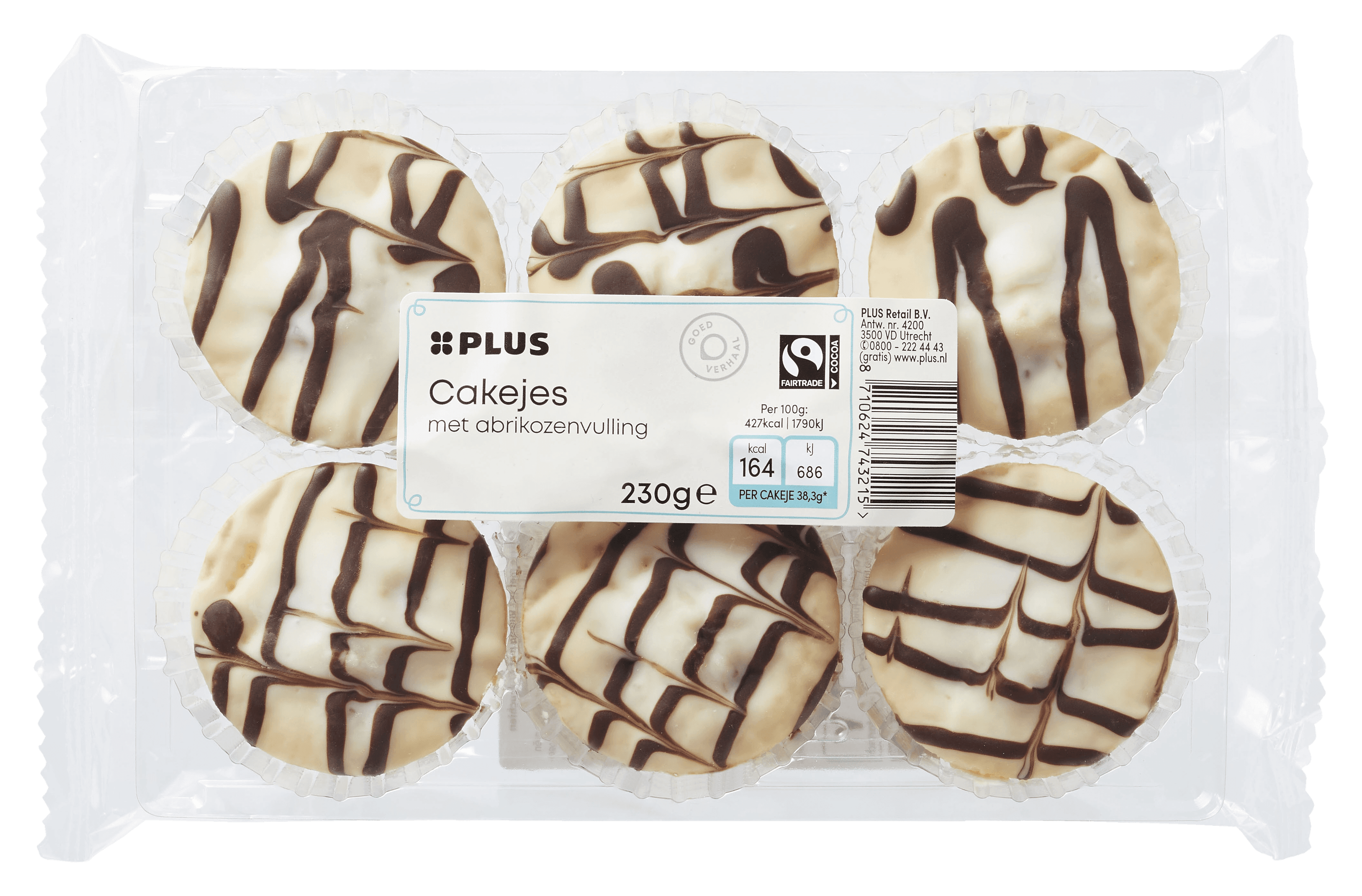 PLUS Abrikozen cakejes