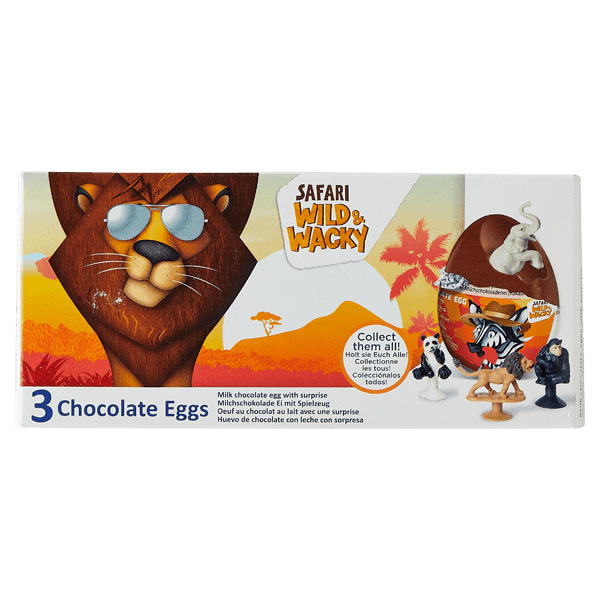 BIP Safari Chocolate Eggs 3-pack
