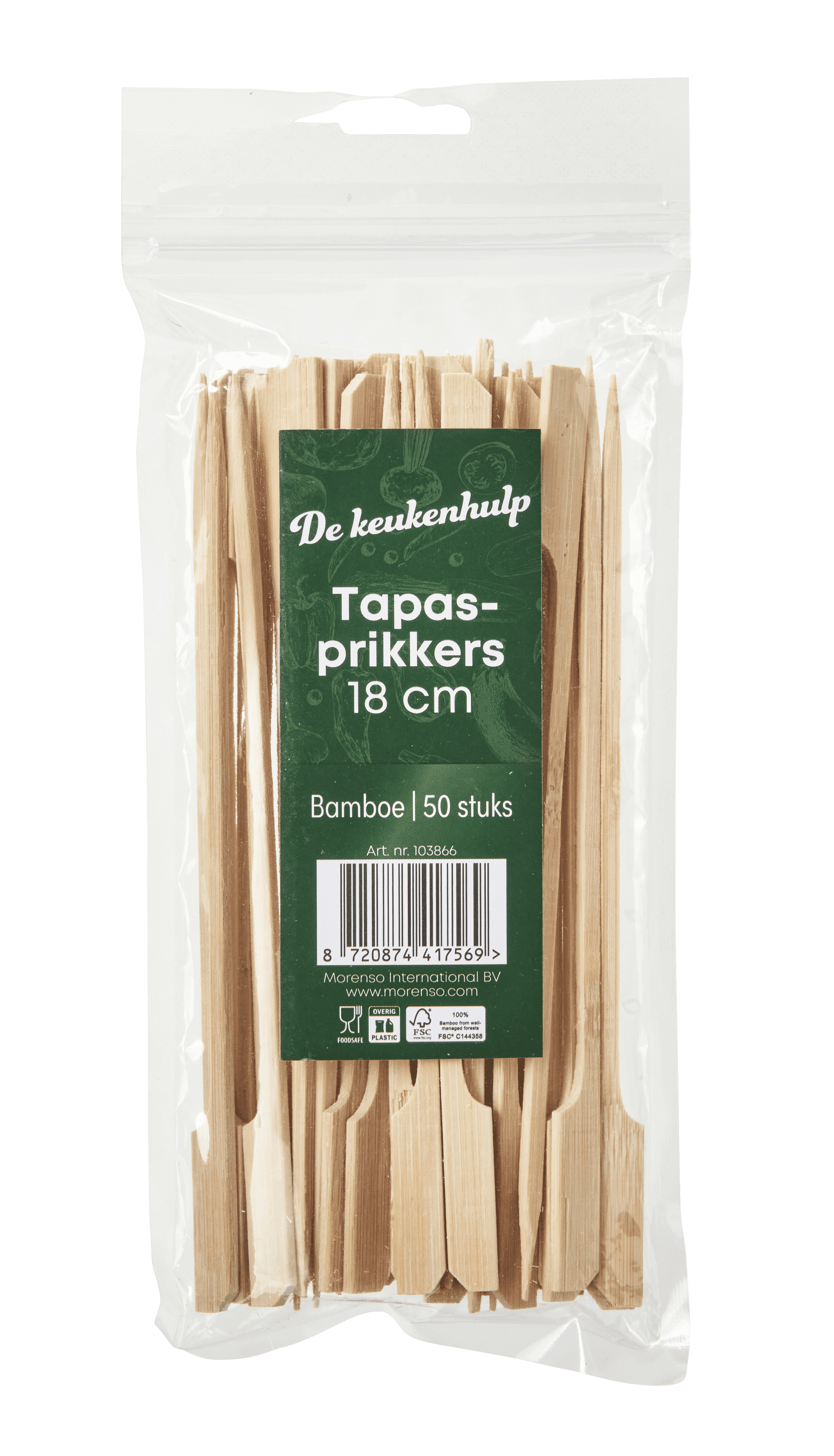 De keukenhulpjes Tapasprikker 18 cm 50 stuks