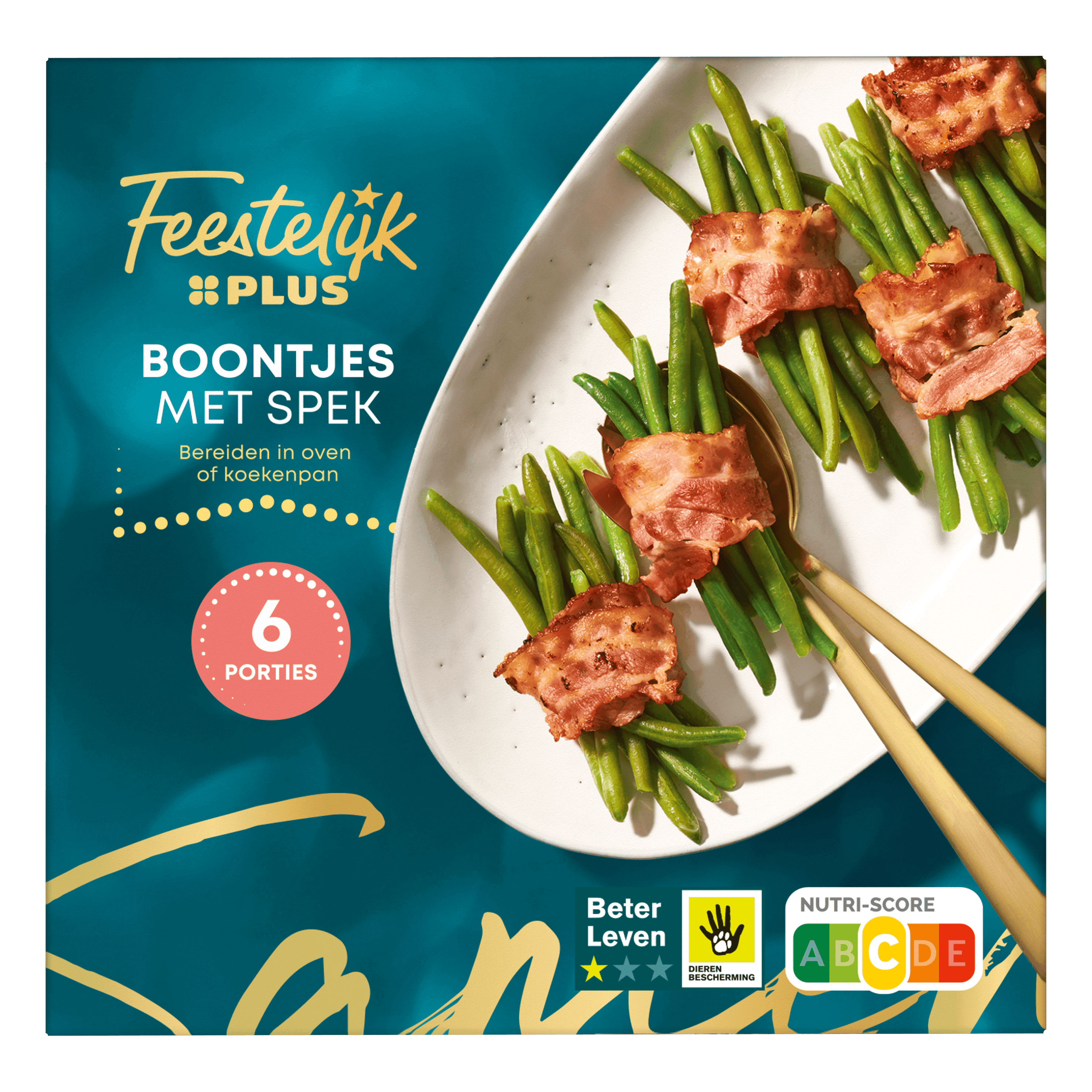 Feestelijk PLUS Boontjes in spek