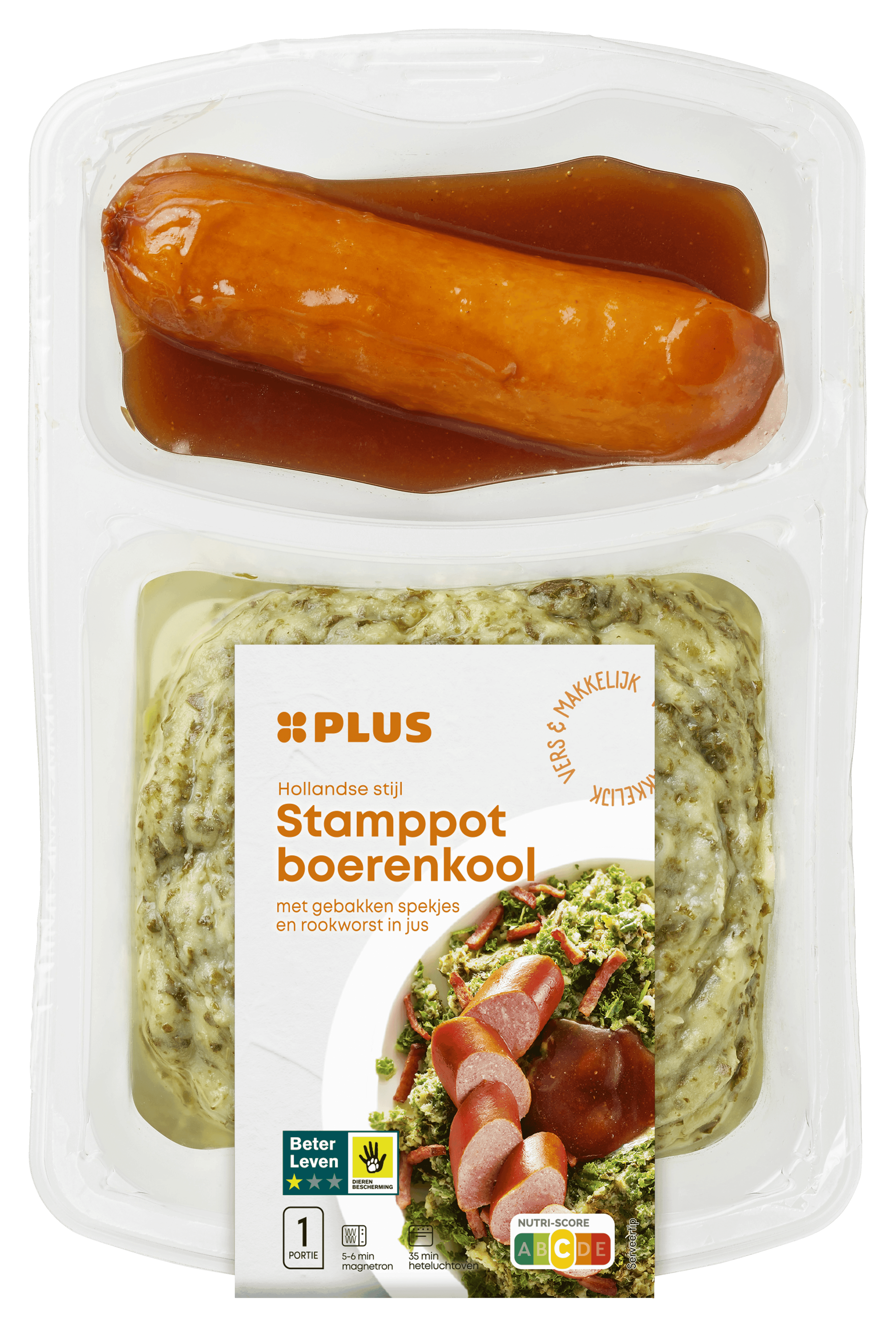 PLUS Stamppot boerenkool rookworst
