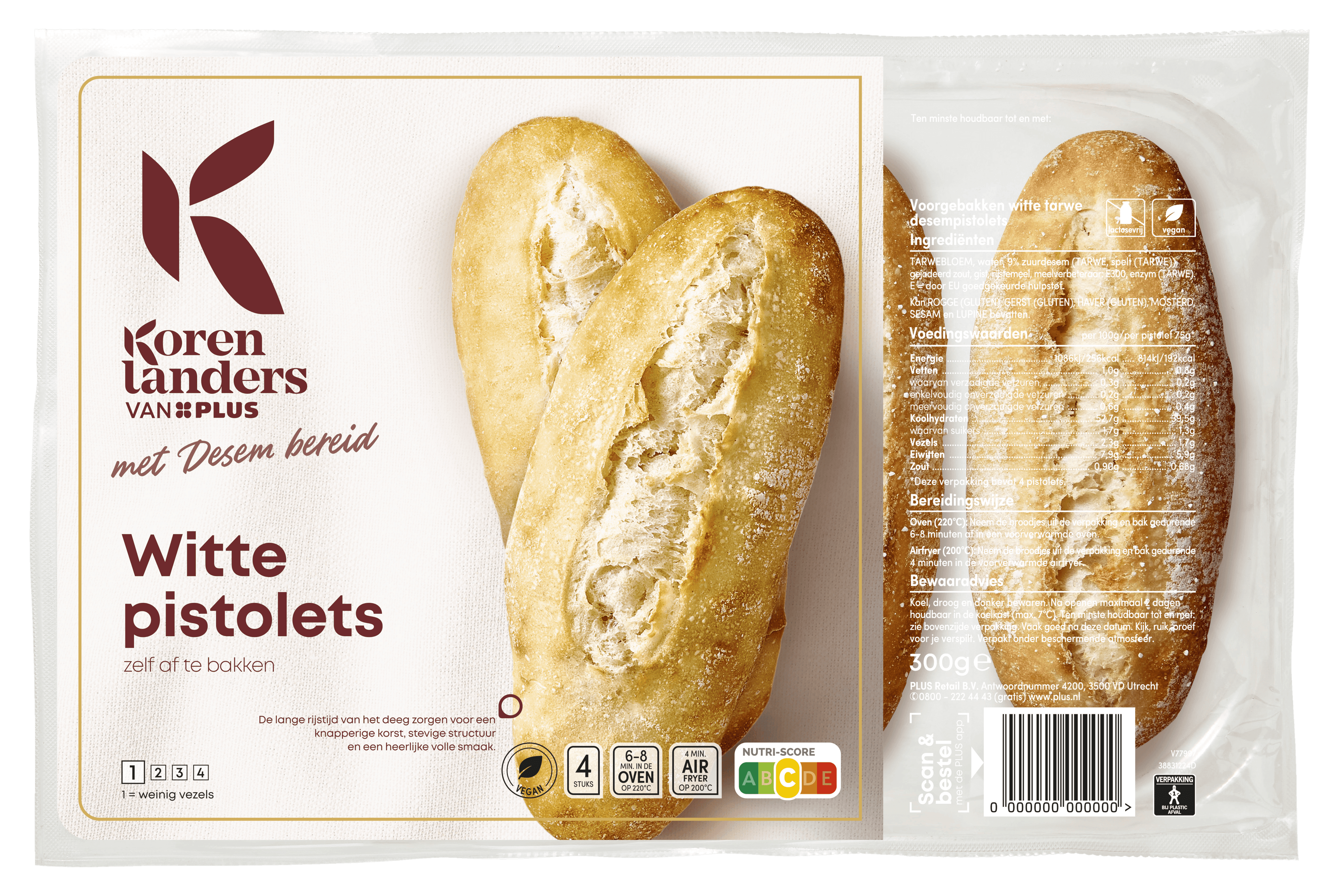 PLUS Korenlanders Witte pistolets