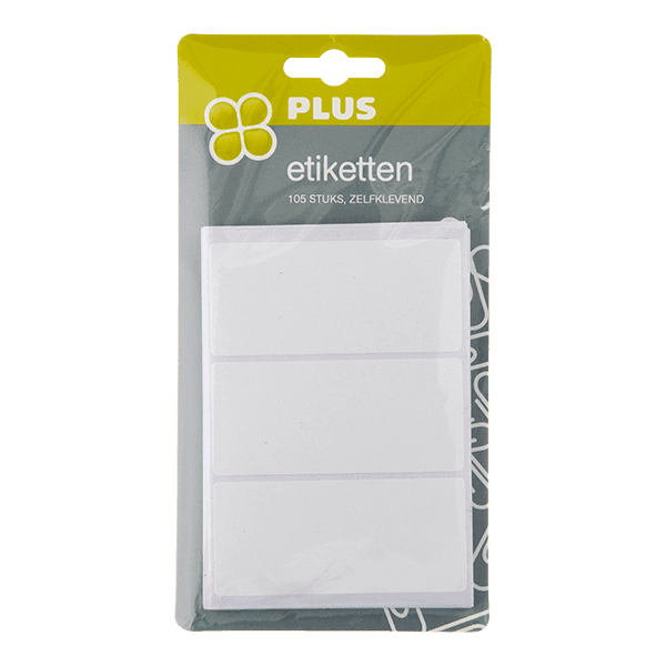 PLUS Etiketten zelfklevend FSC