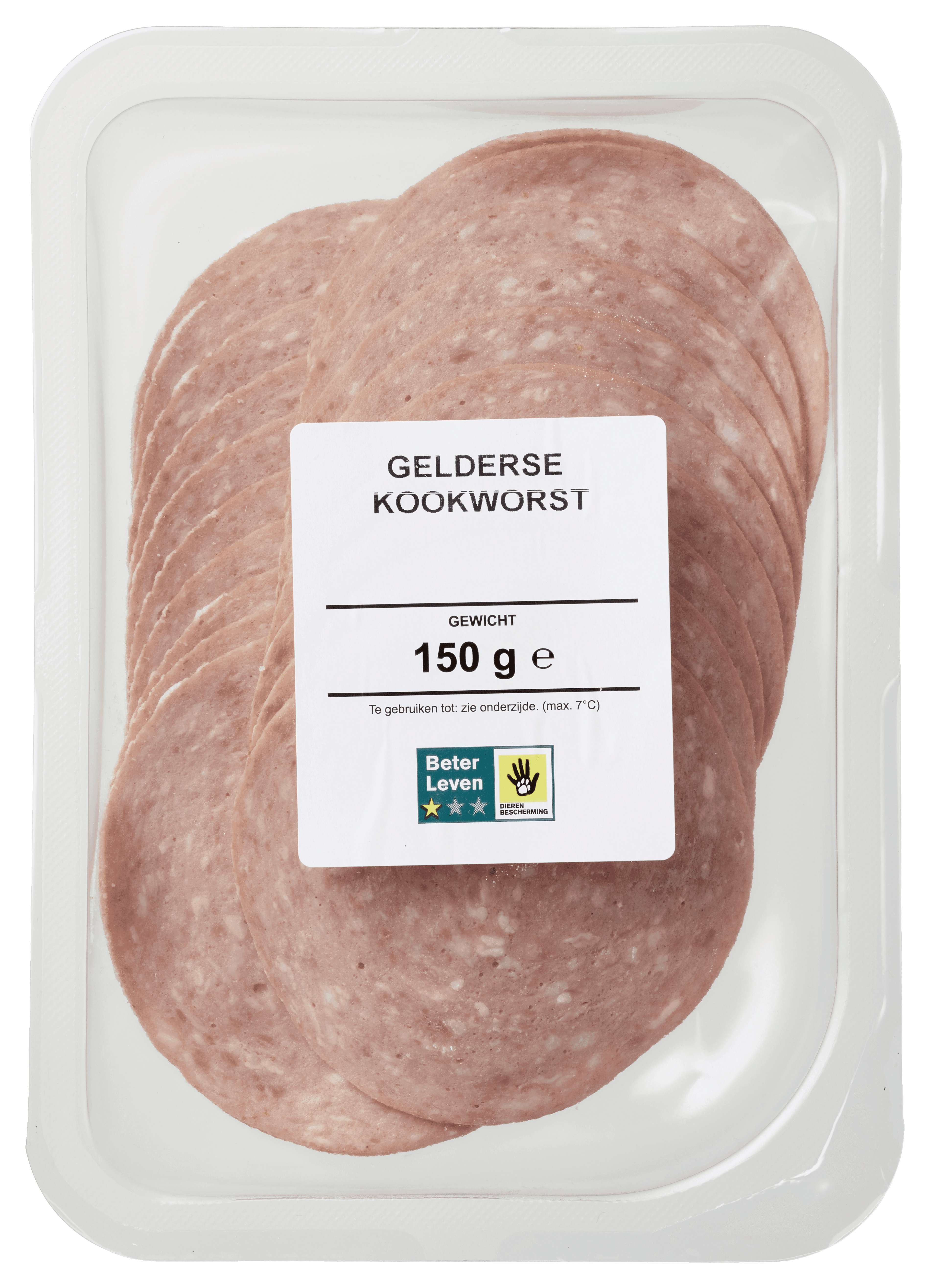 Neutraal Gelderse kookworst BLK