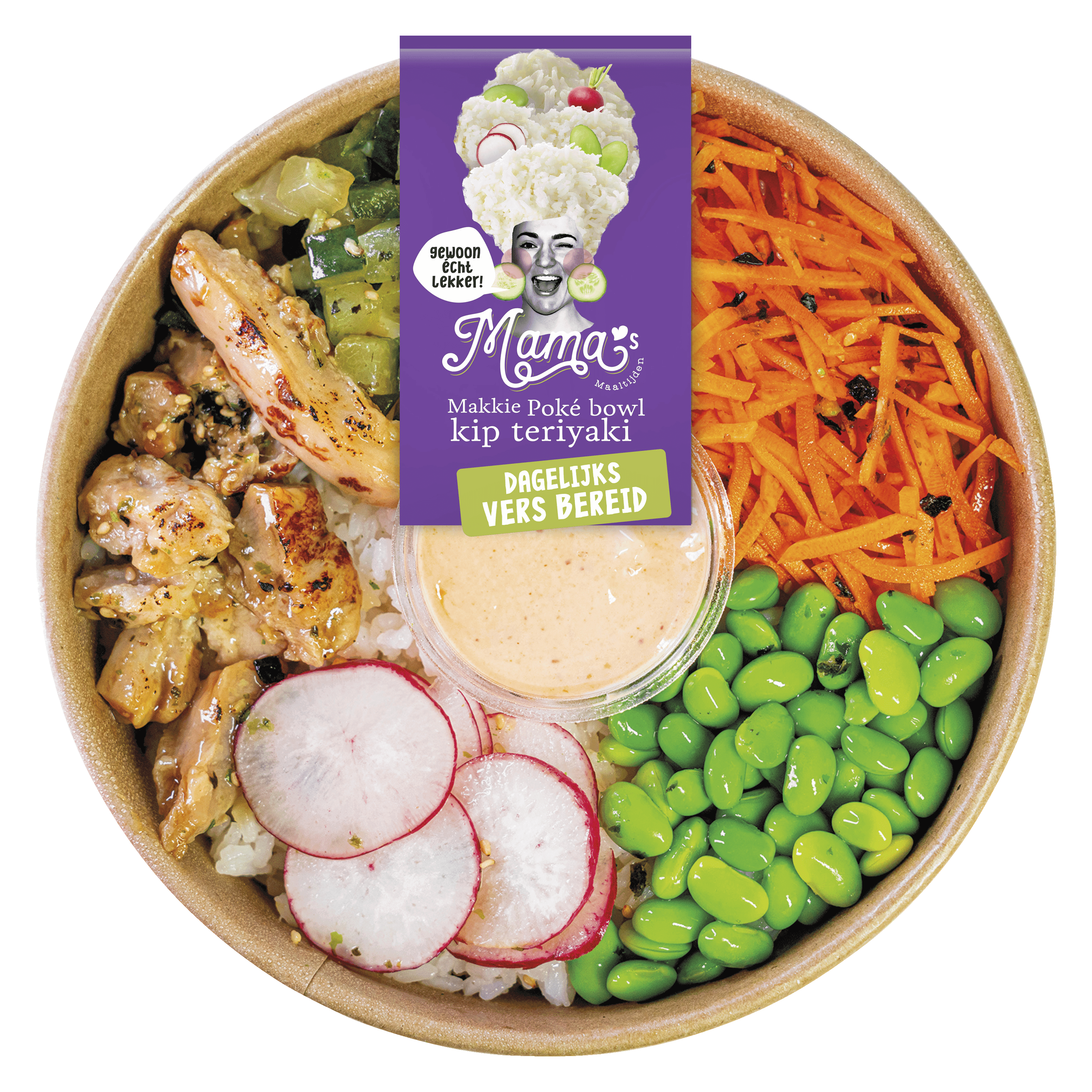 Mama's Maaltijden Poké bowl kip teriyaki
