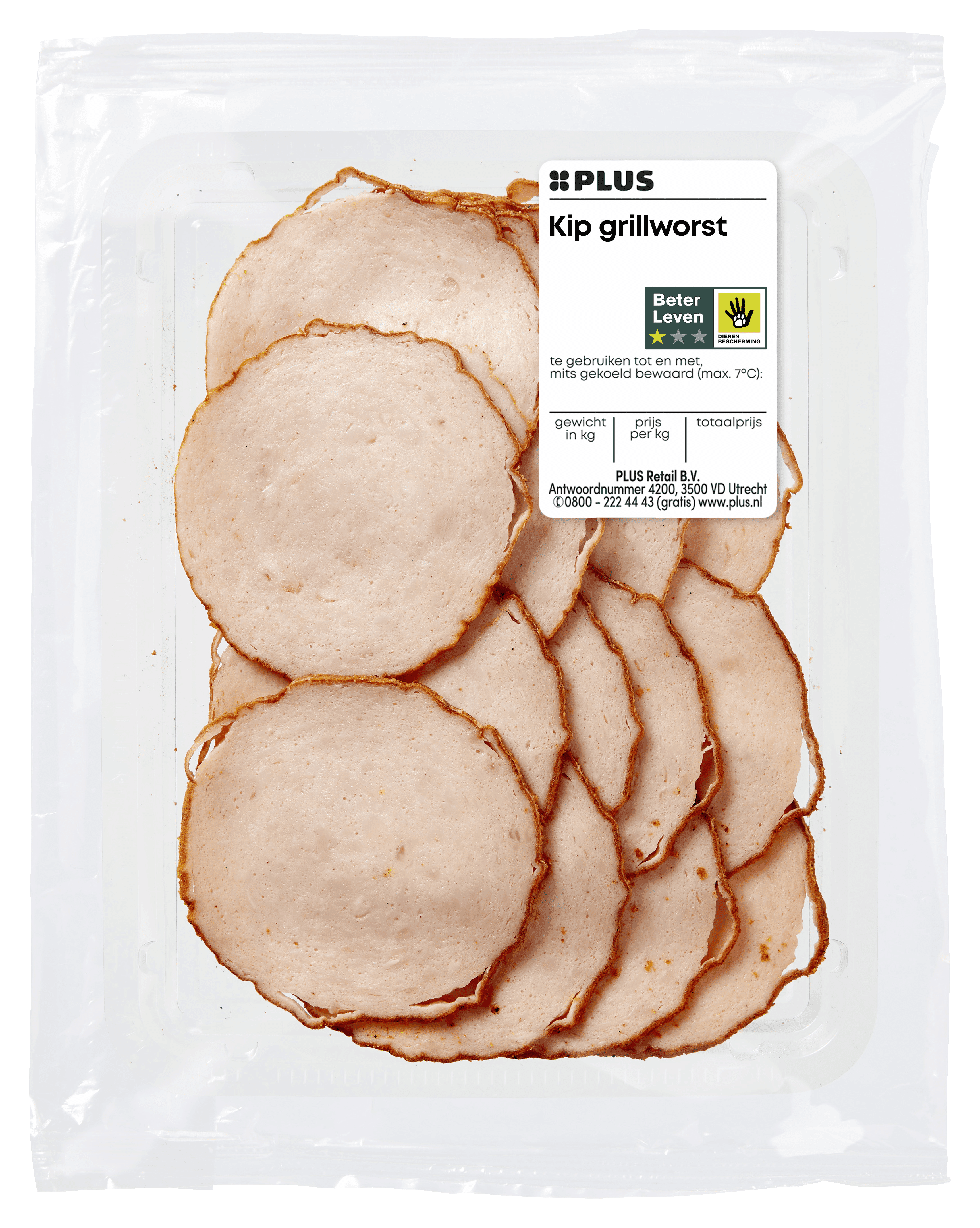 PLUS Kip grillworst