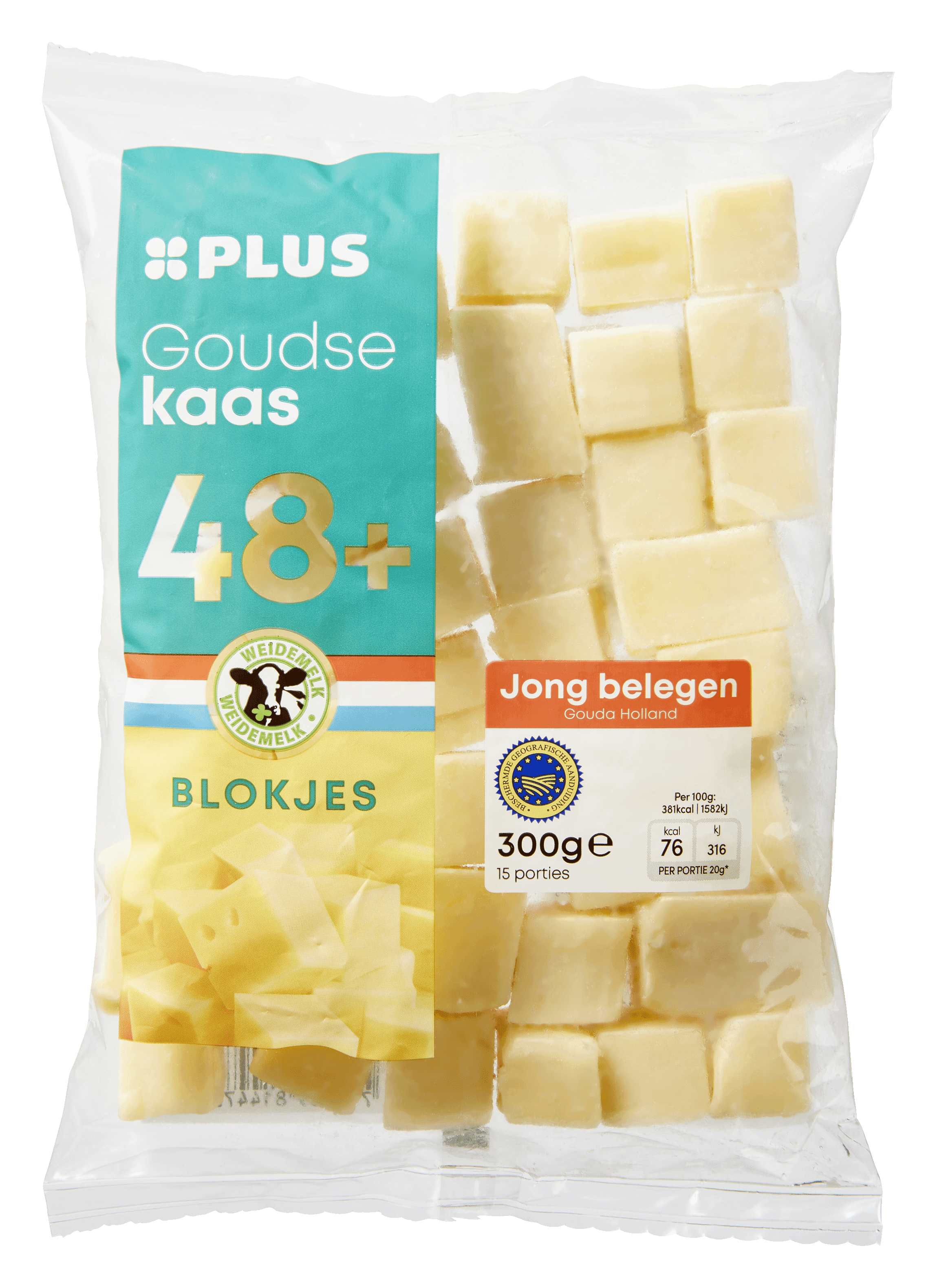 PLUS Goudse Jong Belegen 48+ blokjes