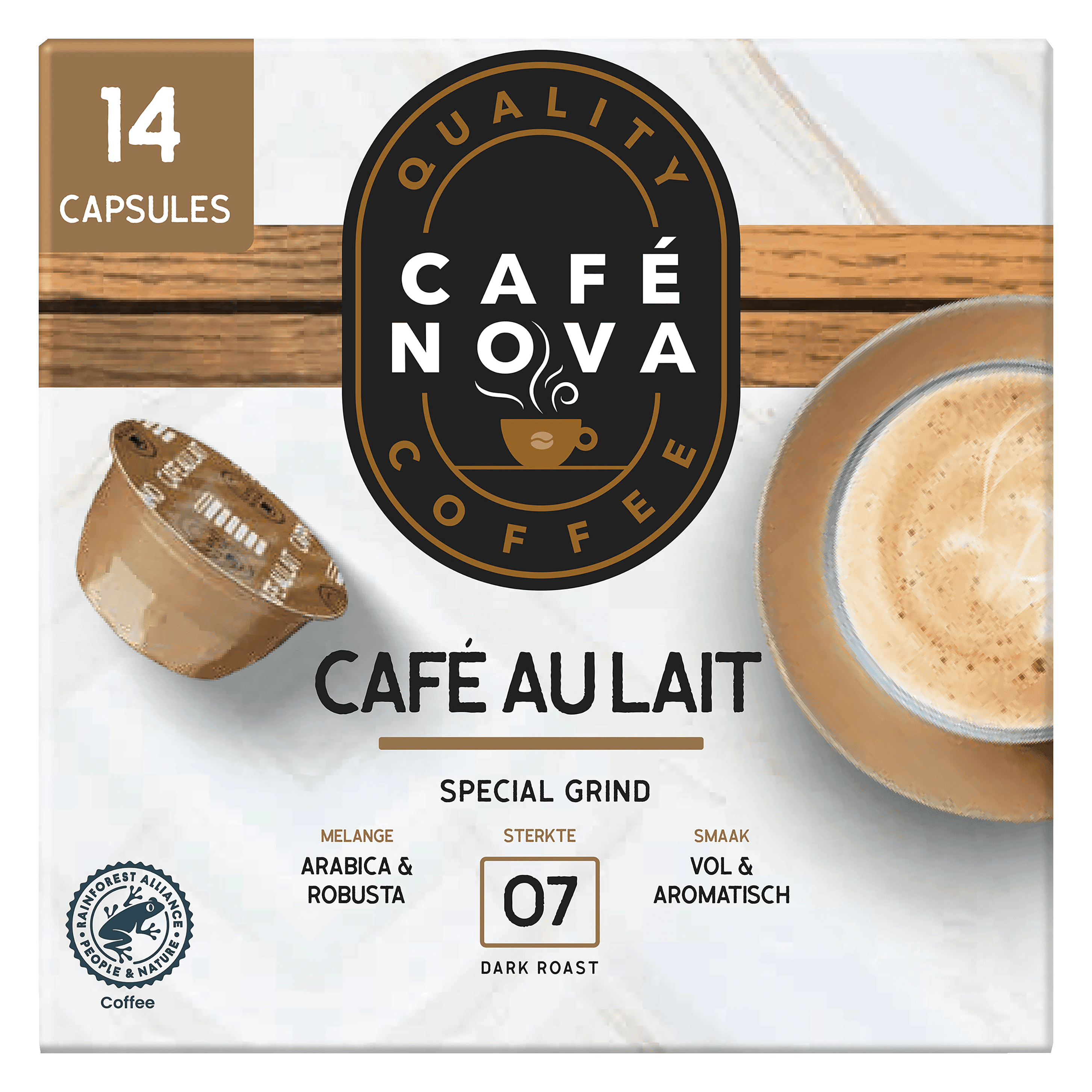 Café Nova Koffiecapsules café au lait