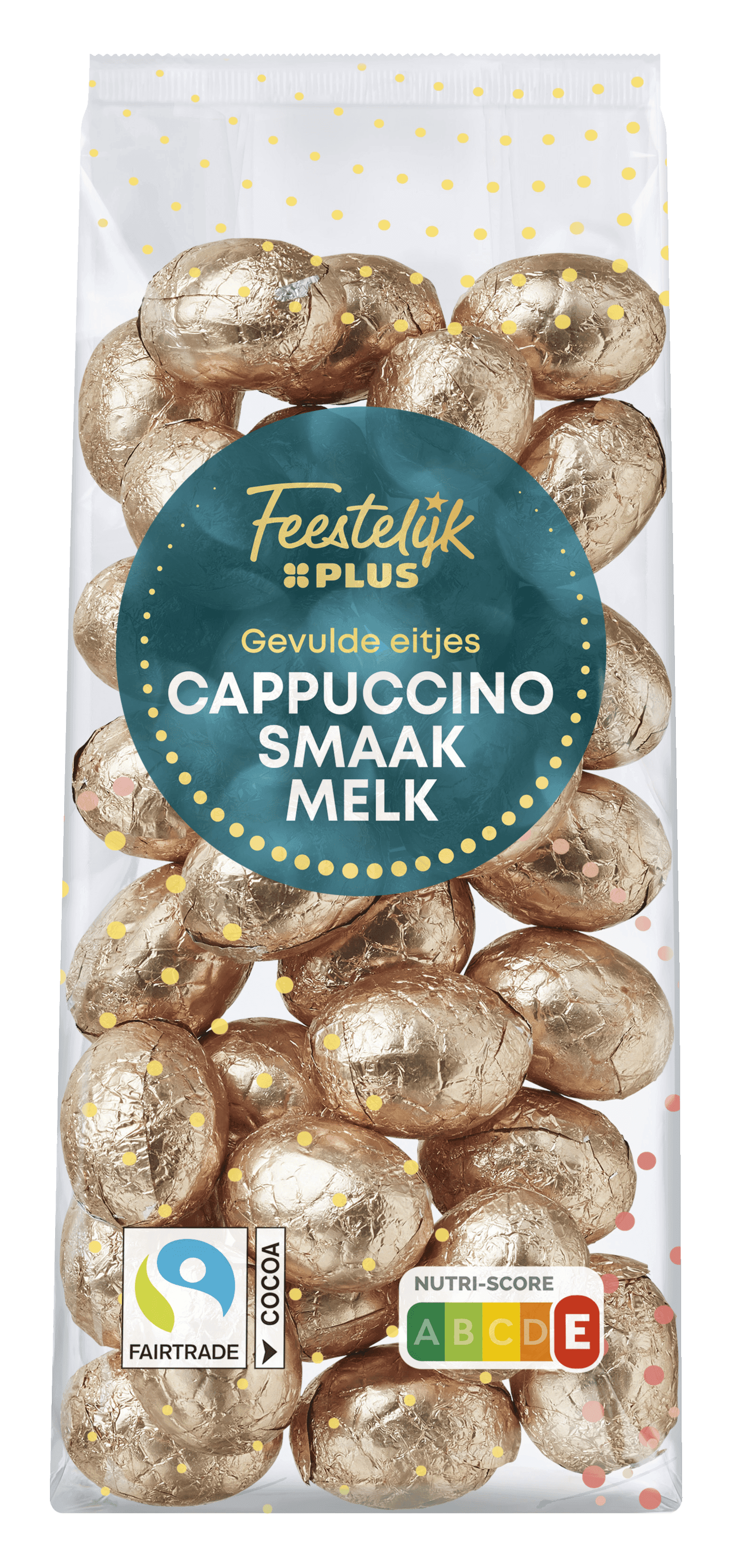 Feestelijk PLUS Paaseitjes melk cappuccino