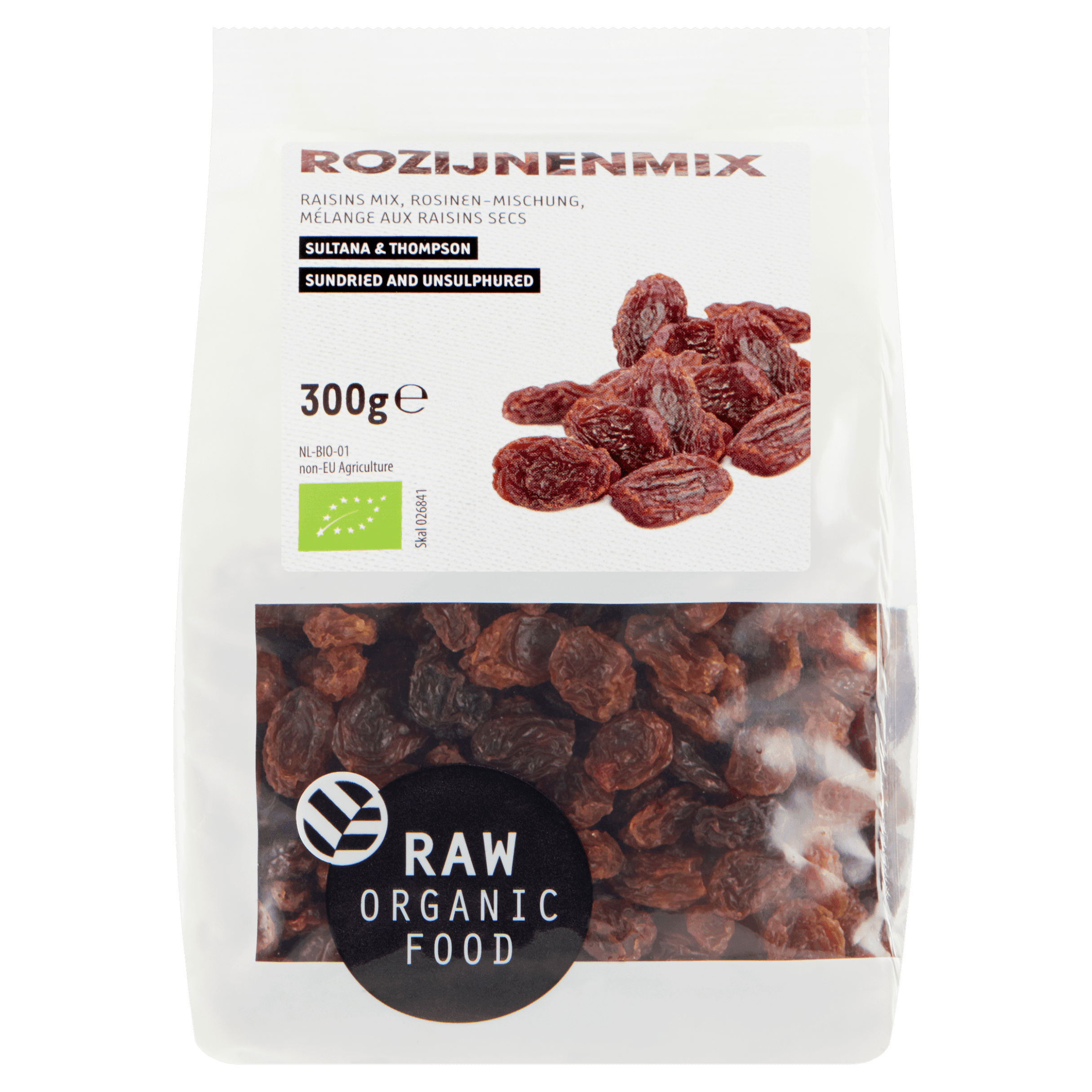 Raw Organic Food Rozijnenmix bio
