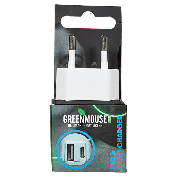 GreenMouse Dual Wall Charger - USB & USB-C
