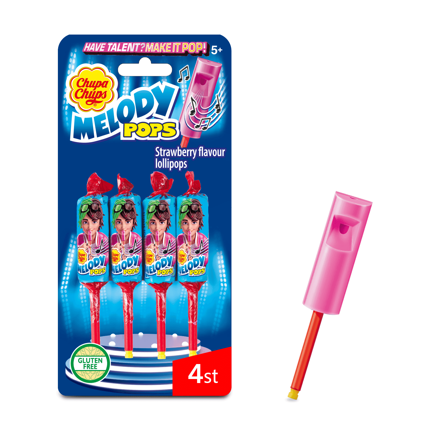 Chupa Chups Melody pops 4-pack
