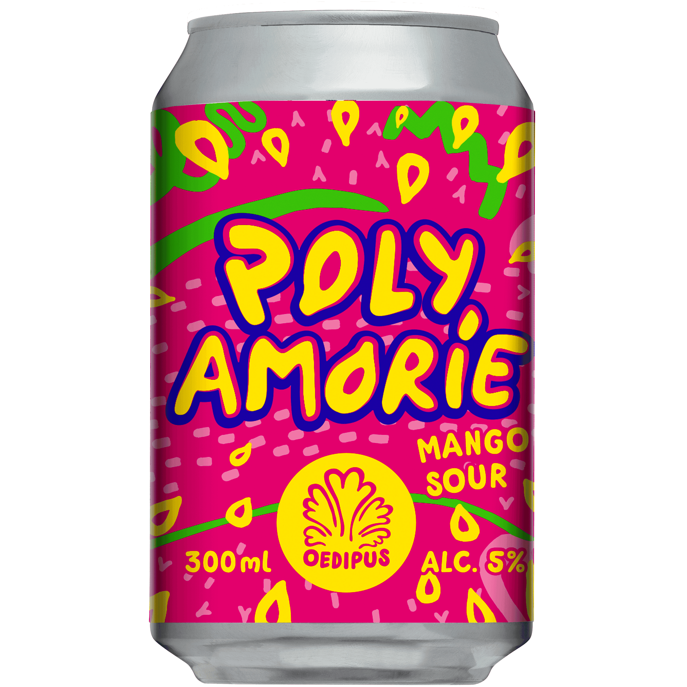 Oedipus Polyamorie mango sour bier blik