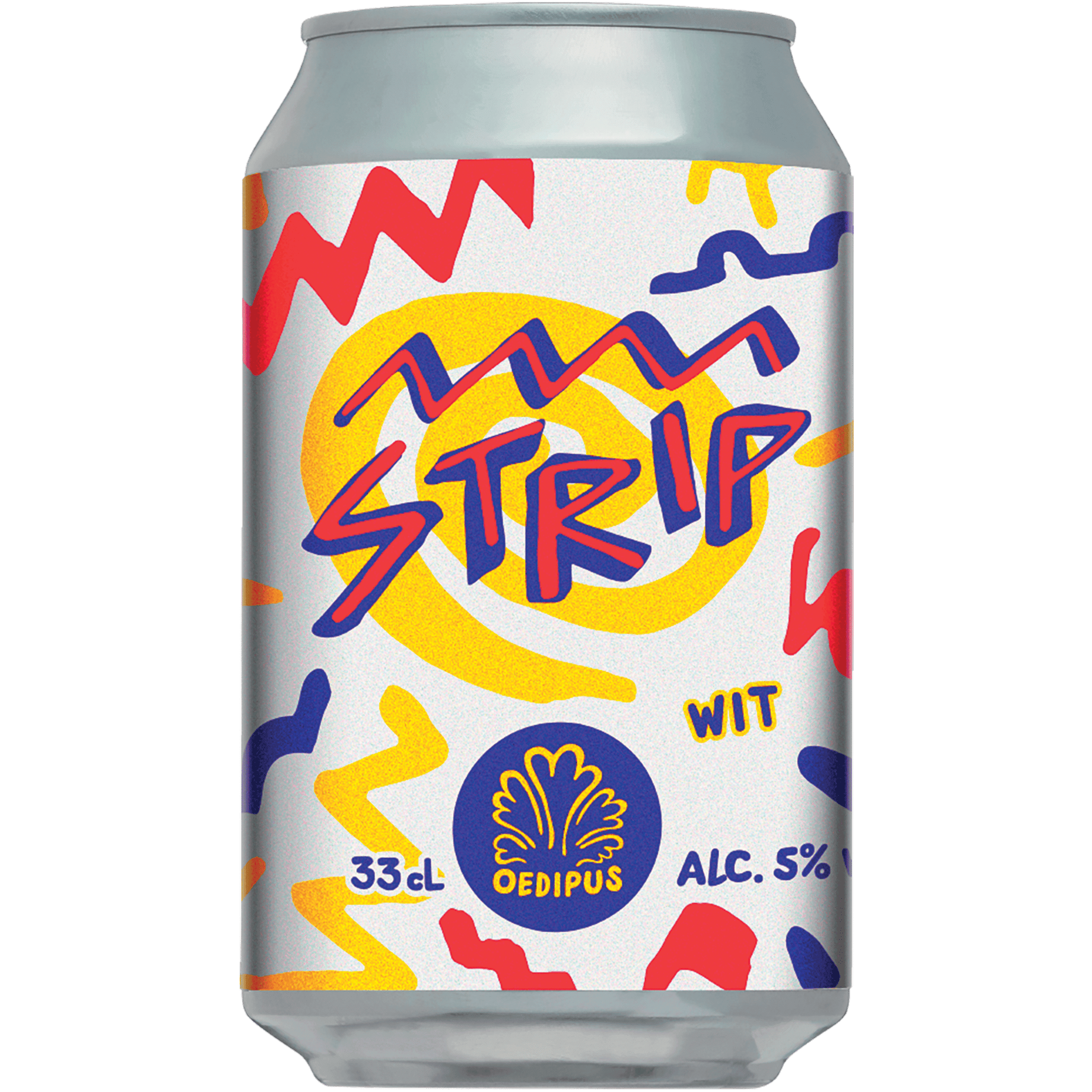 Oedipus Strip witbier blik