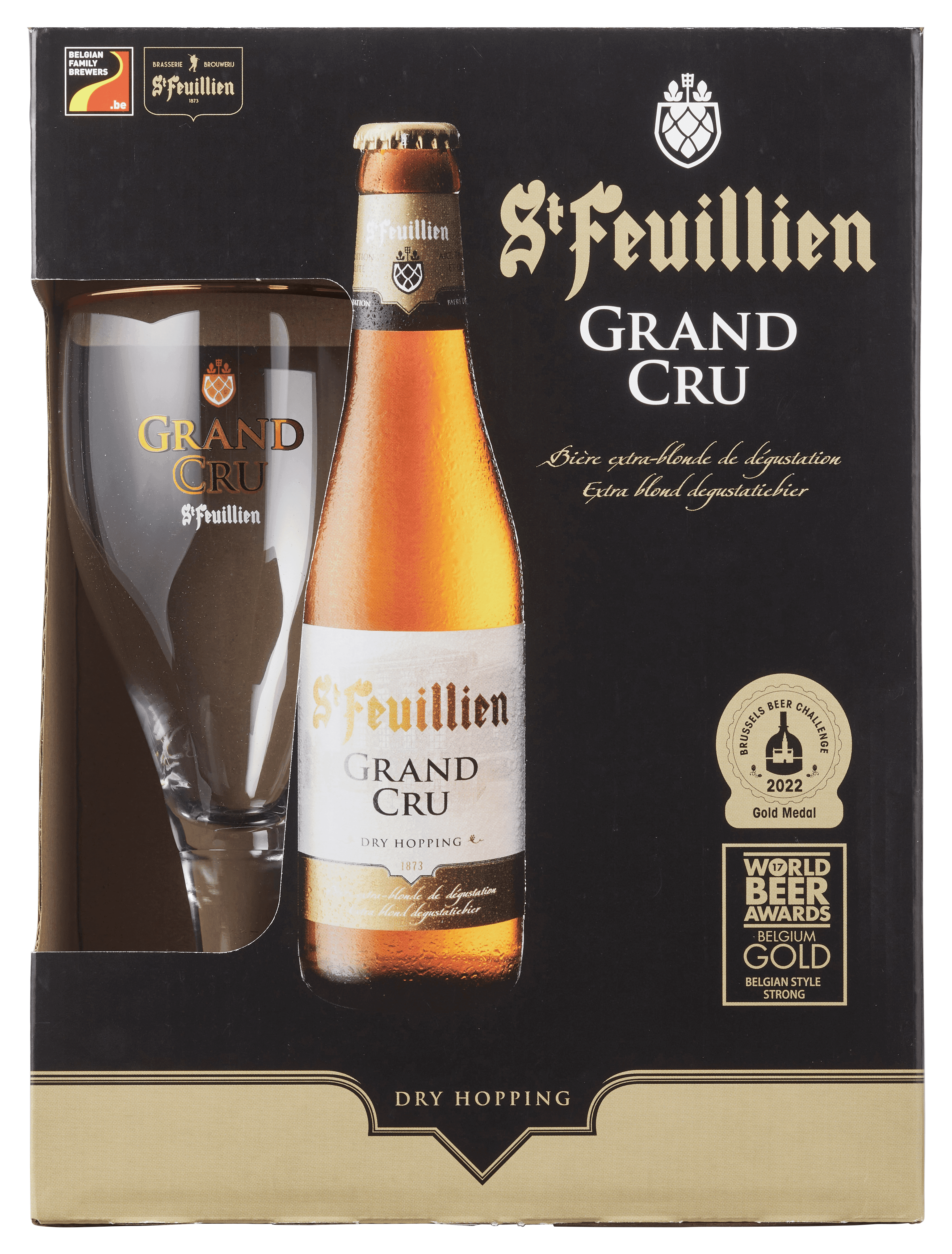 St. Feuillien Grand Cru geschenkset met glas