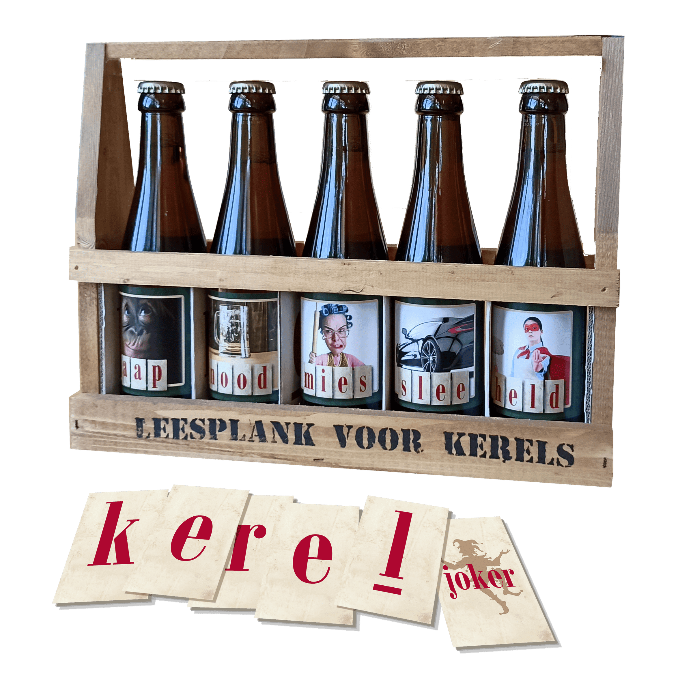 MULTI CADEAU Leesplankje Kerels + Spel